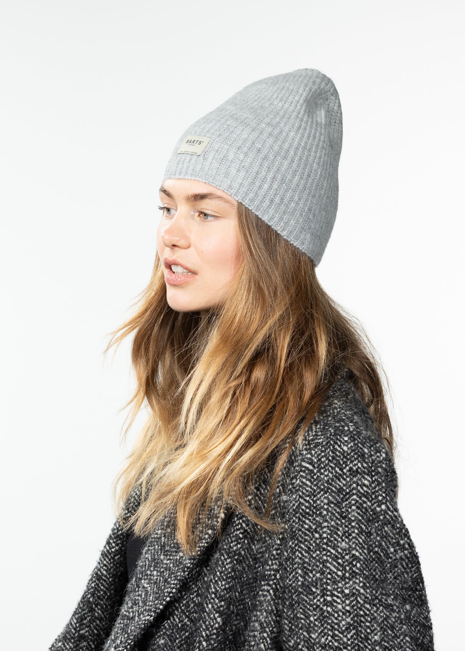 Women Darty Beanie heather grey - Side