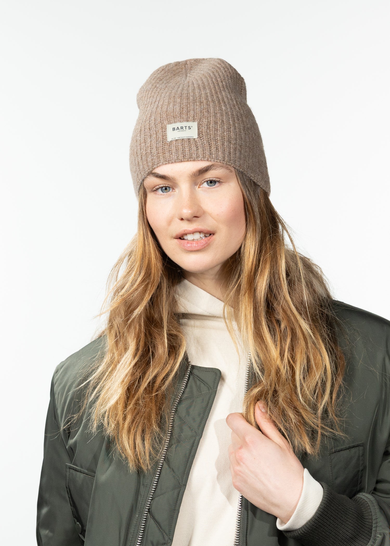 Women Darty Beanie light brown - Front