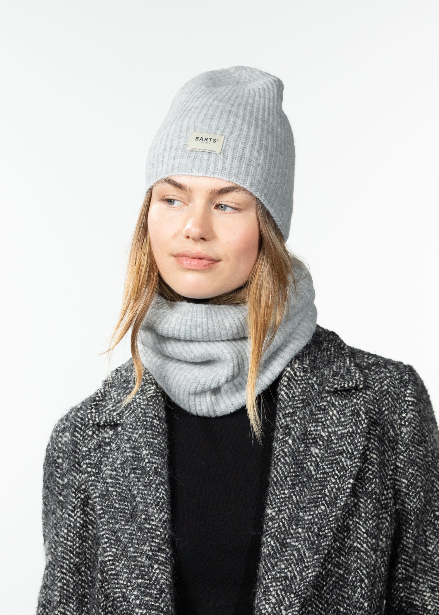 Women Darty Col heather grey - Front
