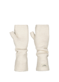 Women Darty Fingerless Gloves cream