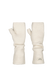 Women Darty Fingerless Gloves cream