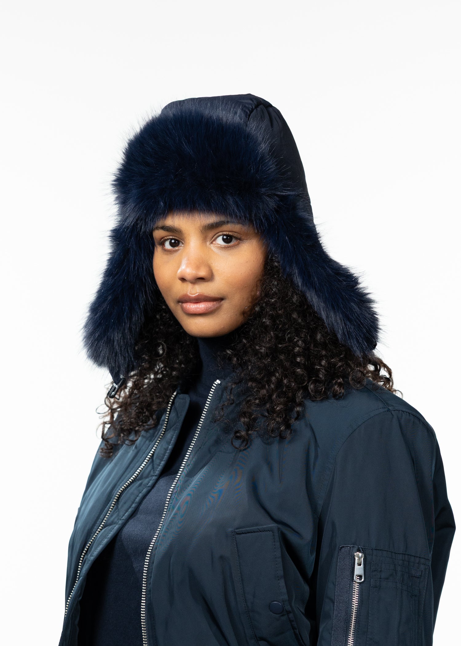 Women Hawka Bomber navy - Side