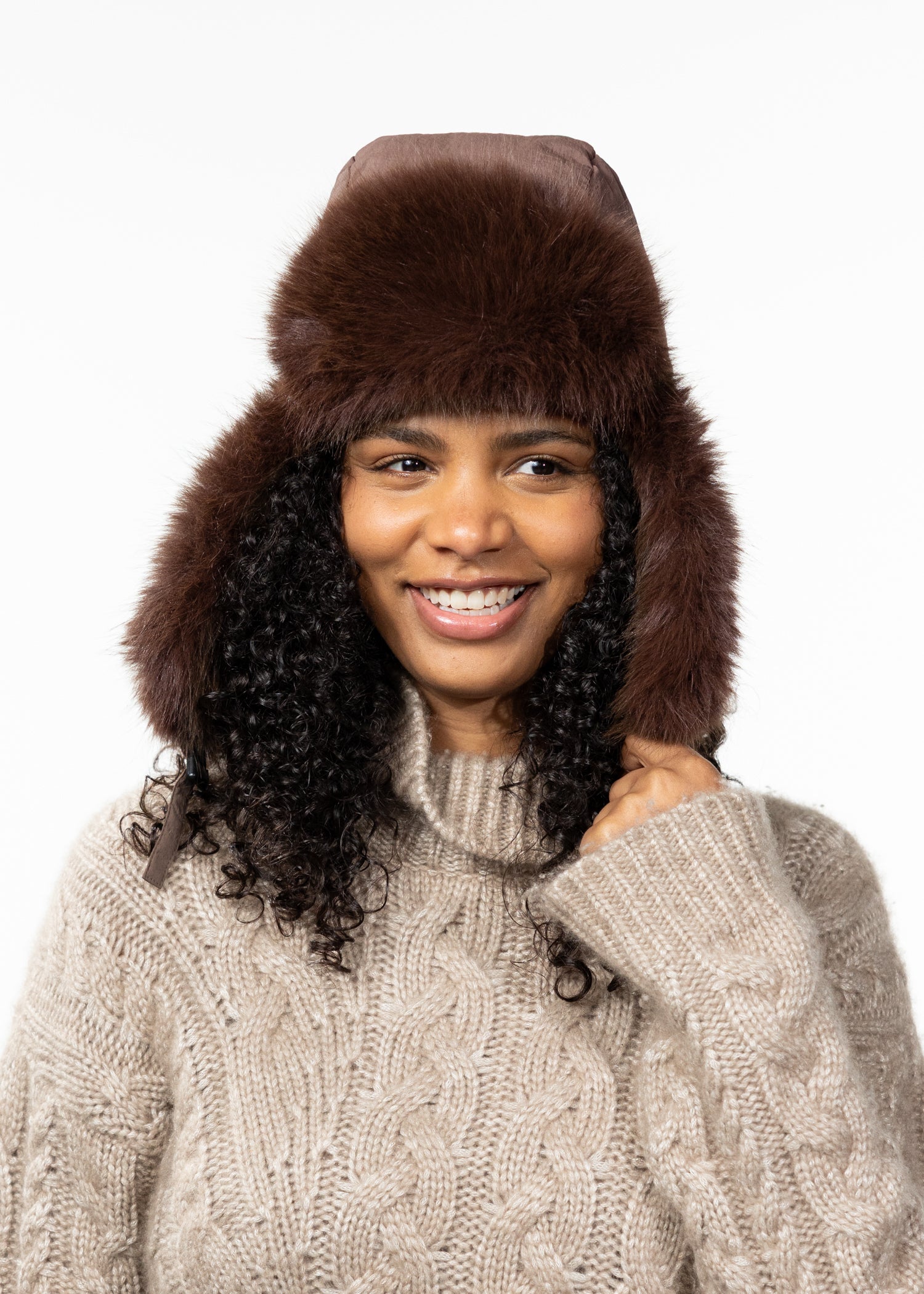 Women Hawka Bomber dark brown - Front