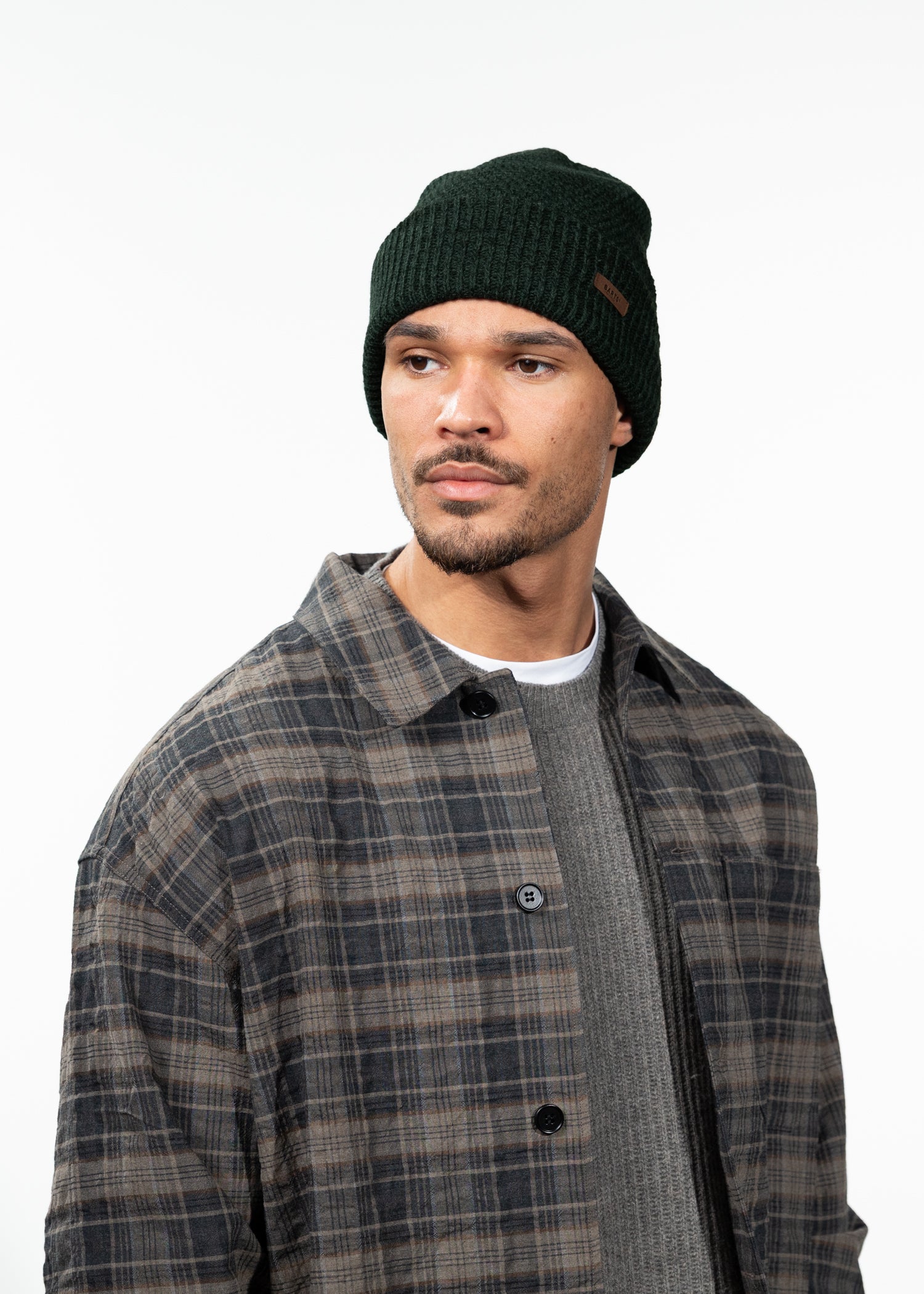Men Ail Beanie bottle green - Front