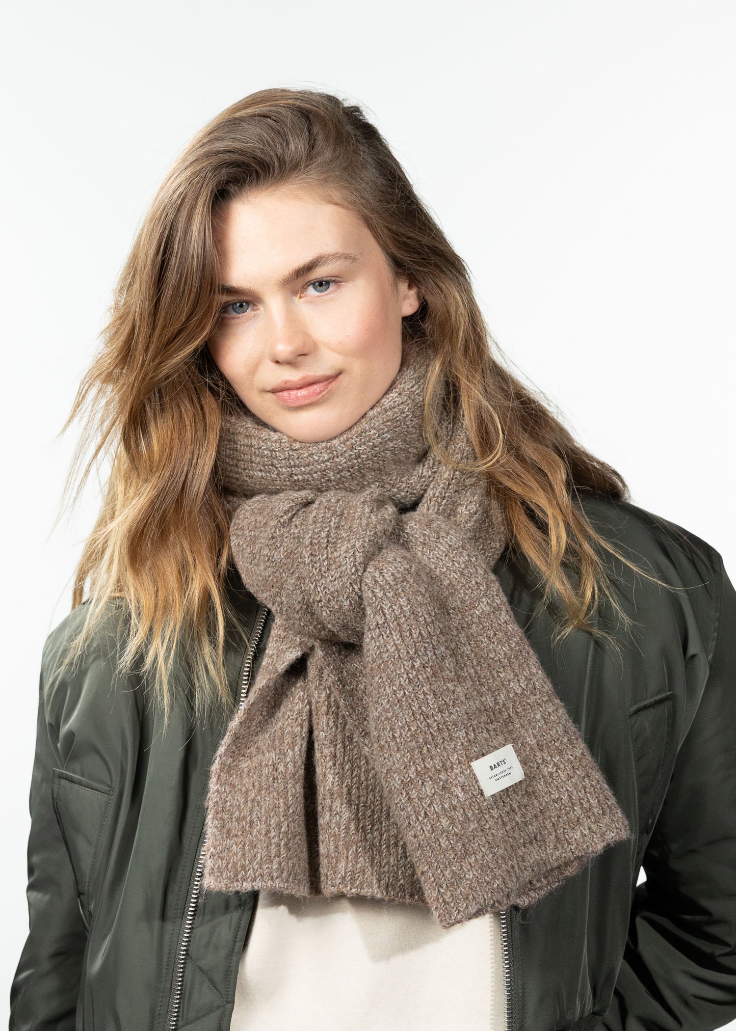 Women Owlet Scarf brown - Front