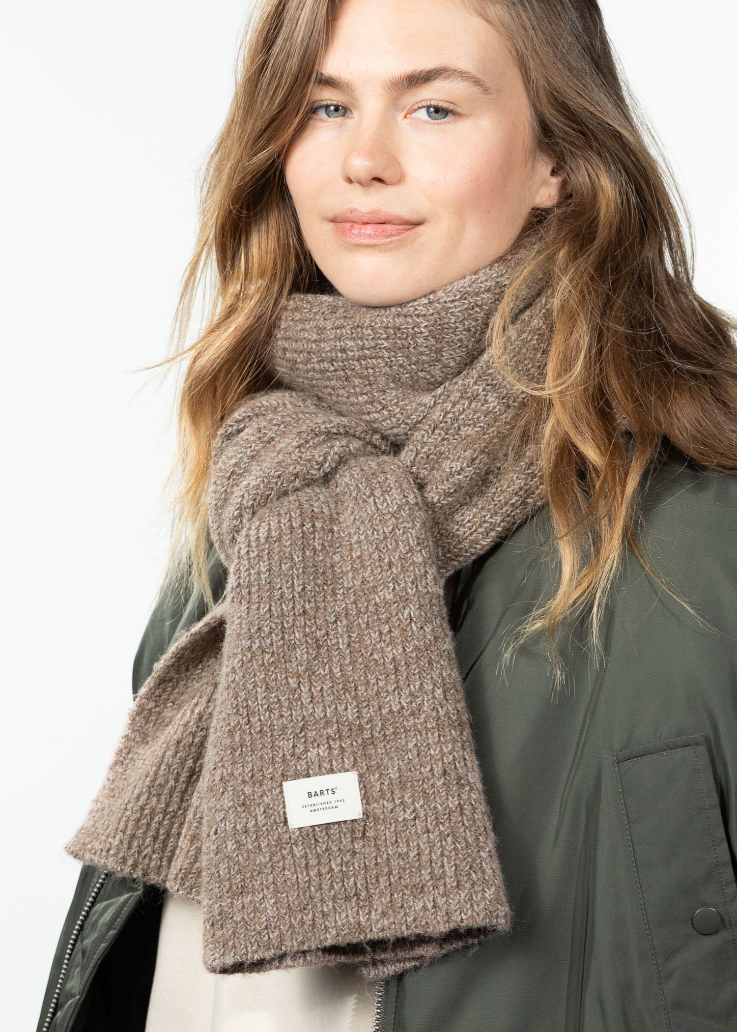 Women Owlet Scarf brown - Side