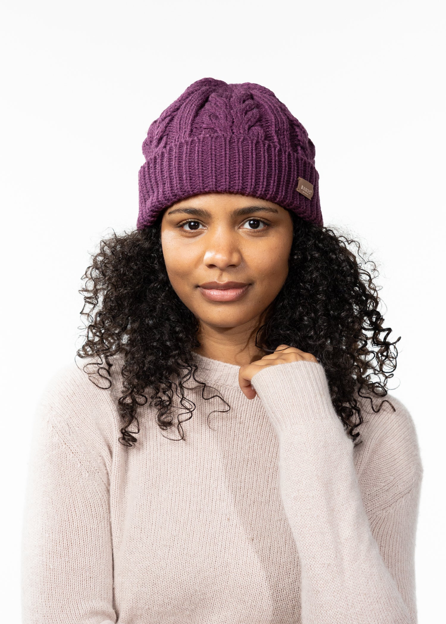 Women Zirani Beanie aubergine - Front