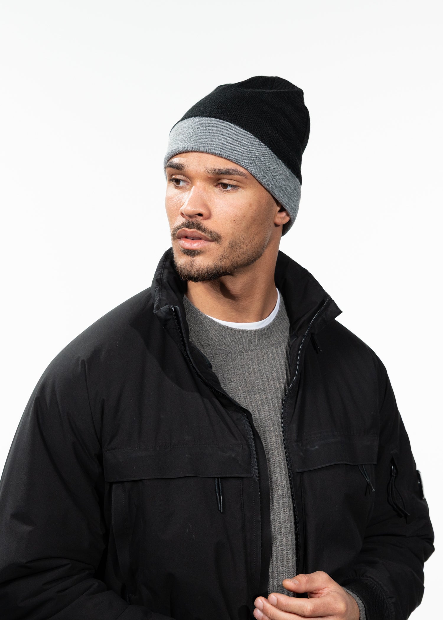 Unisex Eclipse Beanie black - Side