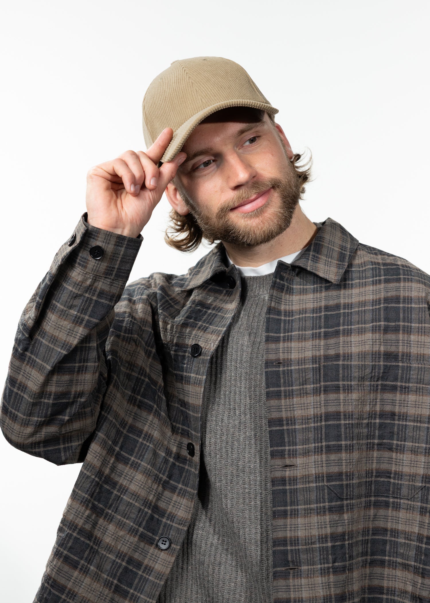 Men Dyllan Cap sand - Front
