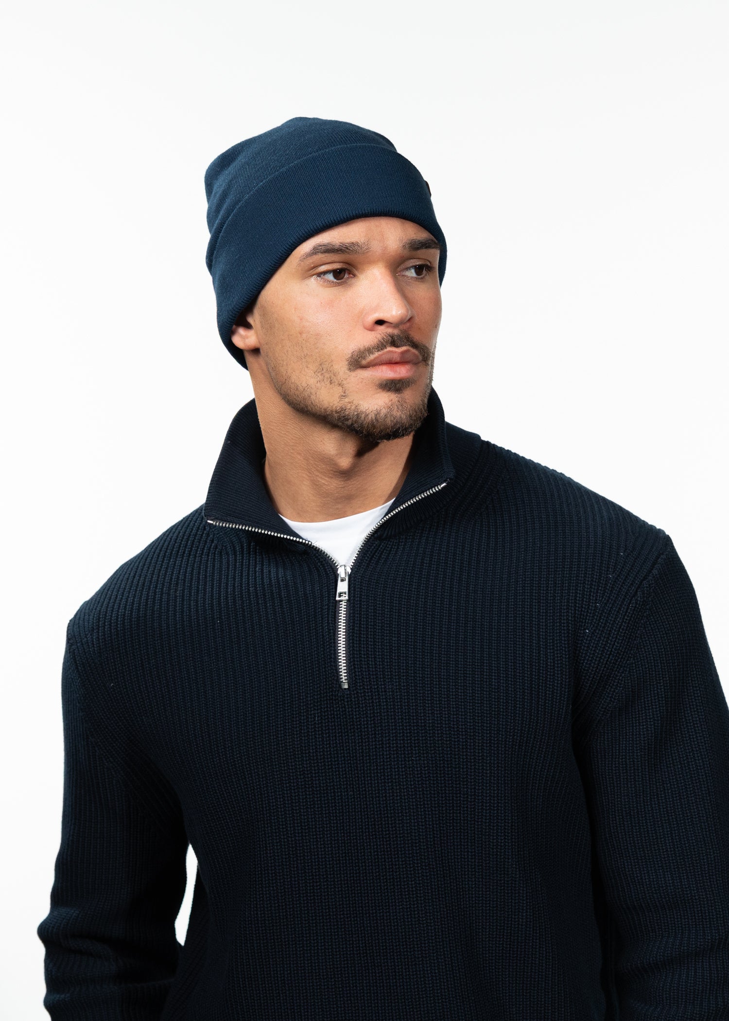 Men Willes Beanie old blue - Front