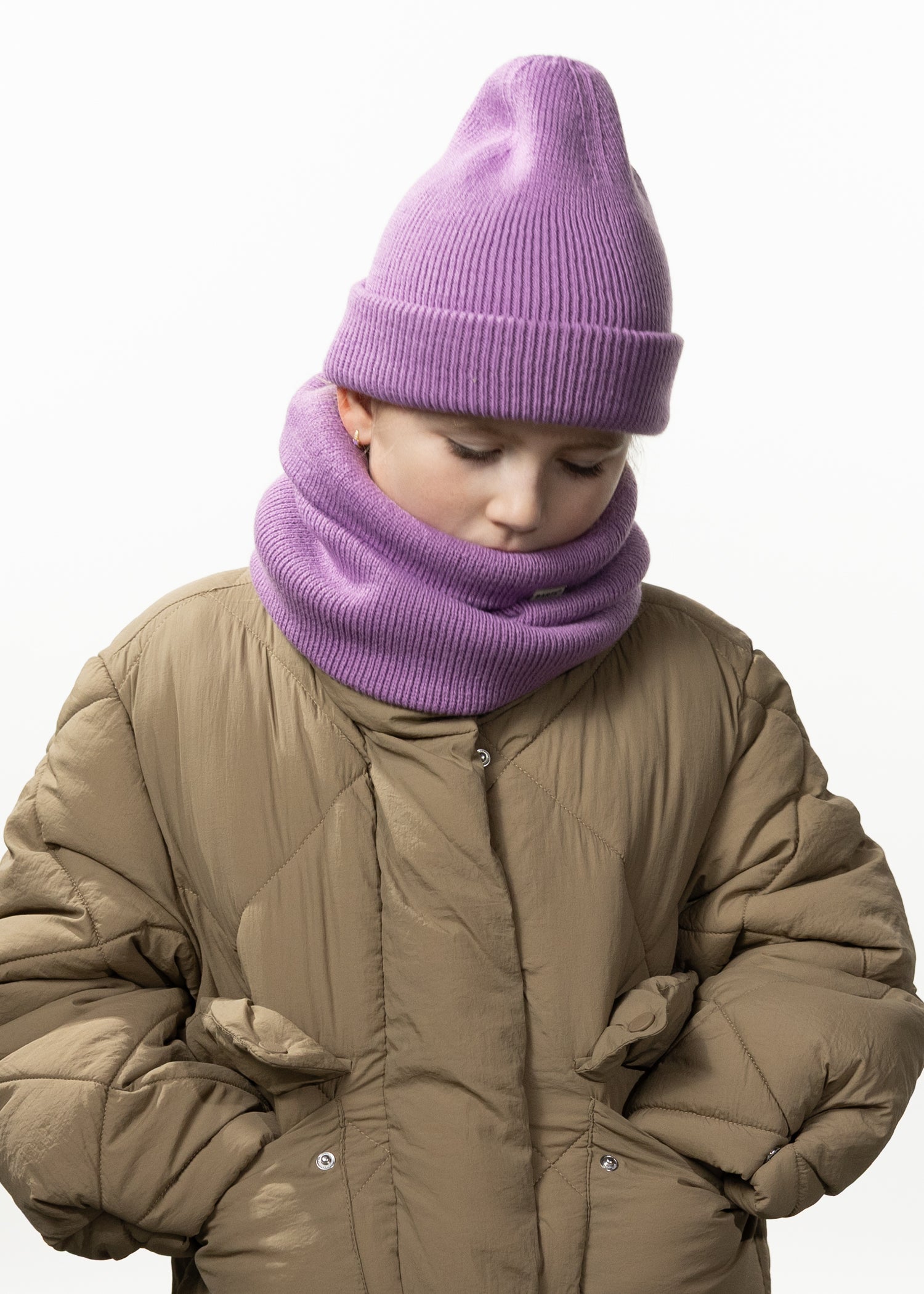 Kids Kinabalu Beanie Kids berry - Front