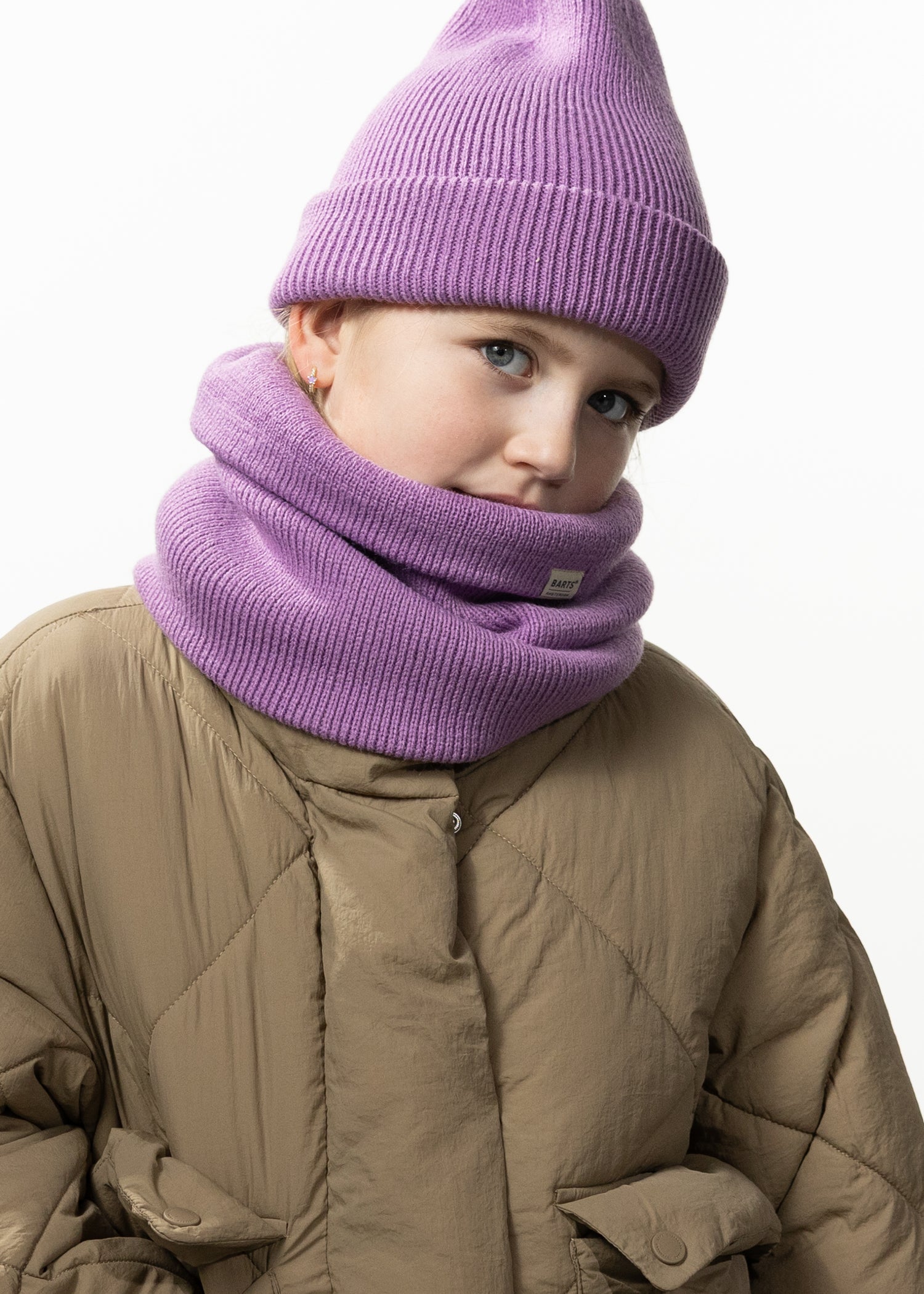 Kids Kinabalu Beanie Kids berry - Front