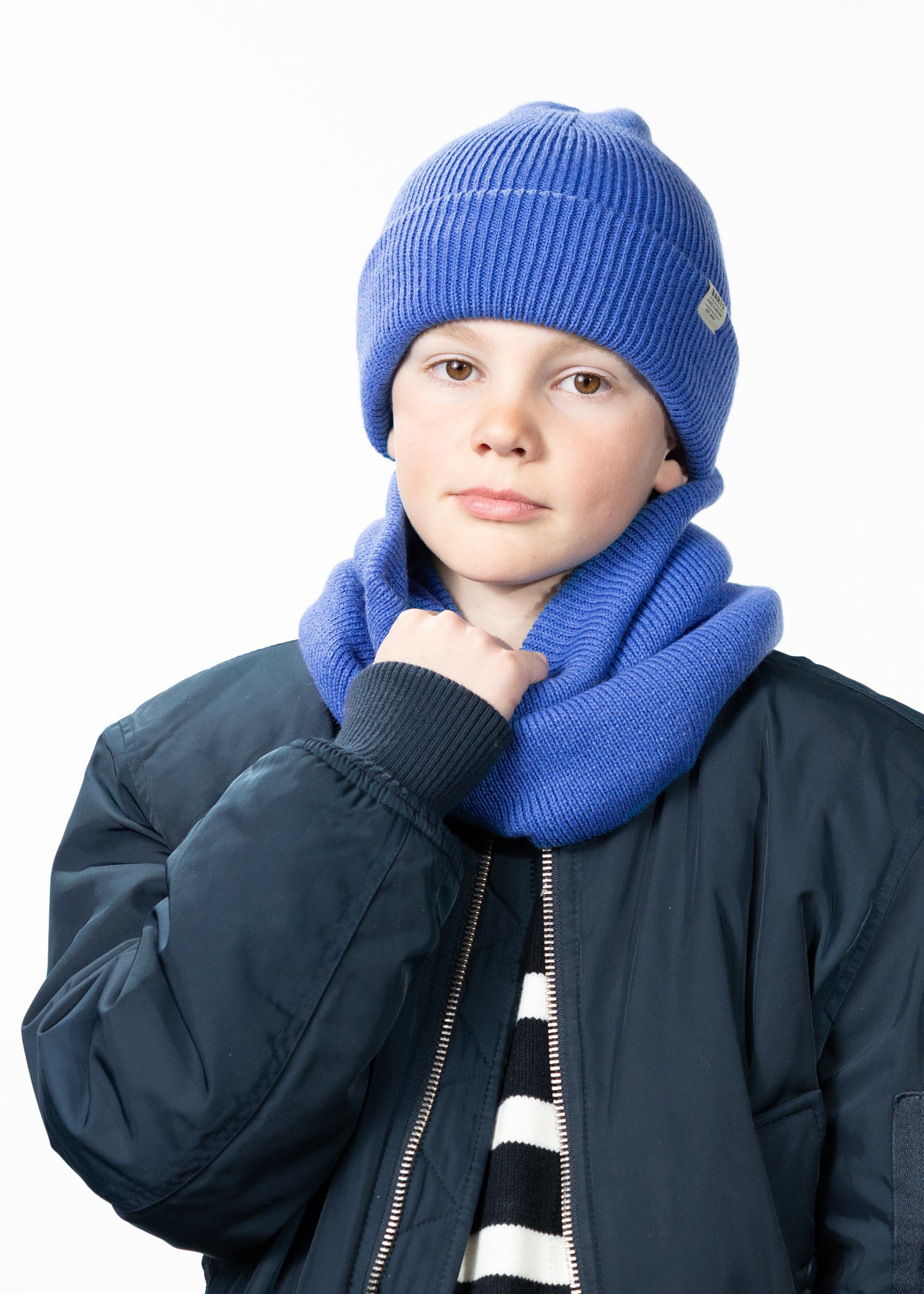 Kids Kinabalu Beanie Kids bright blue - Front