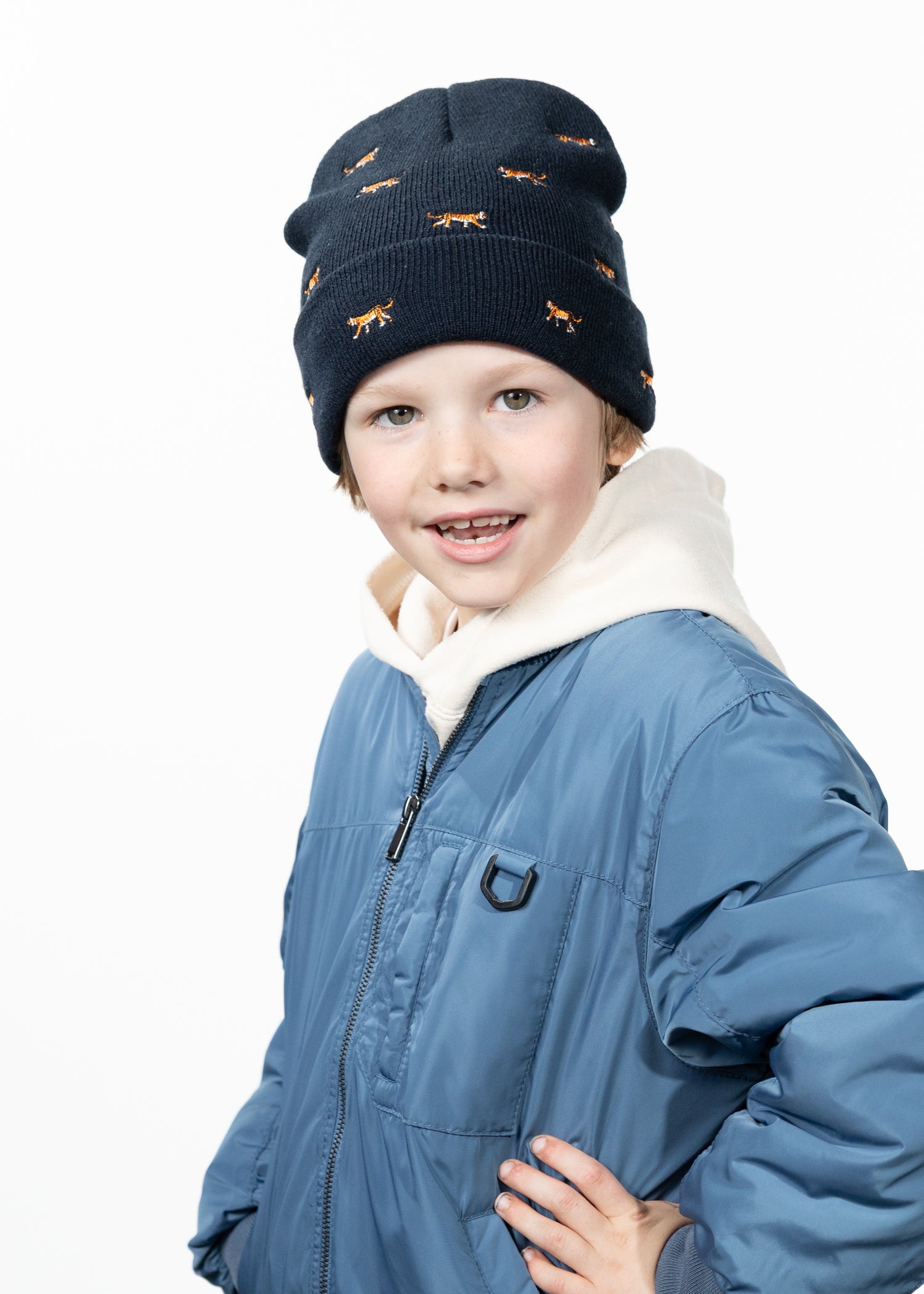 Kids Vinson Beanie Kids navy - Front