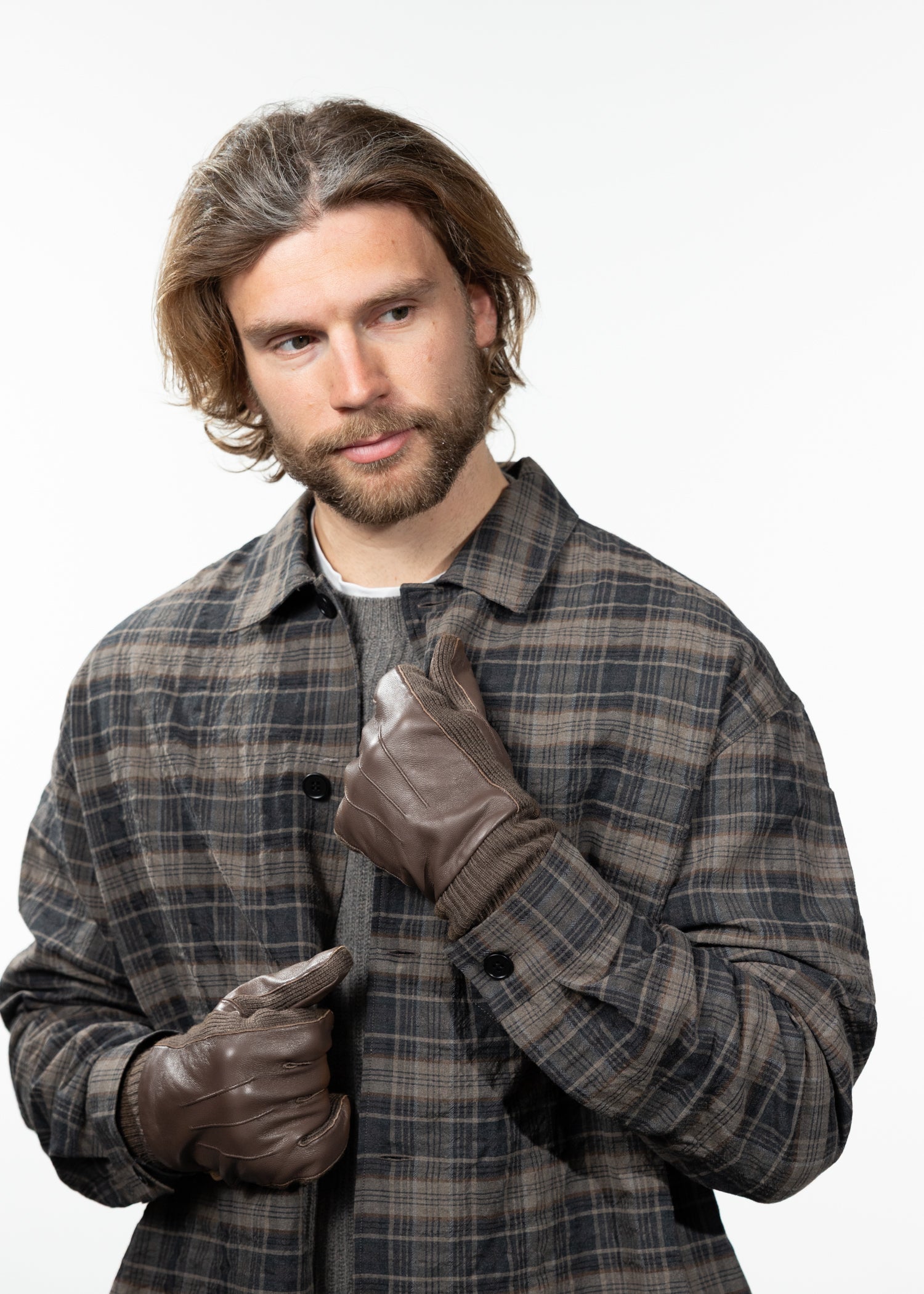 Men Taaron Gloves brown - Front