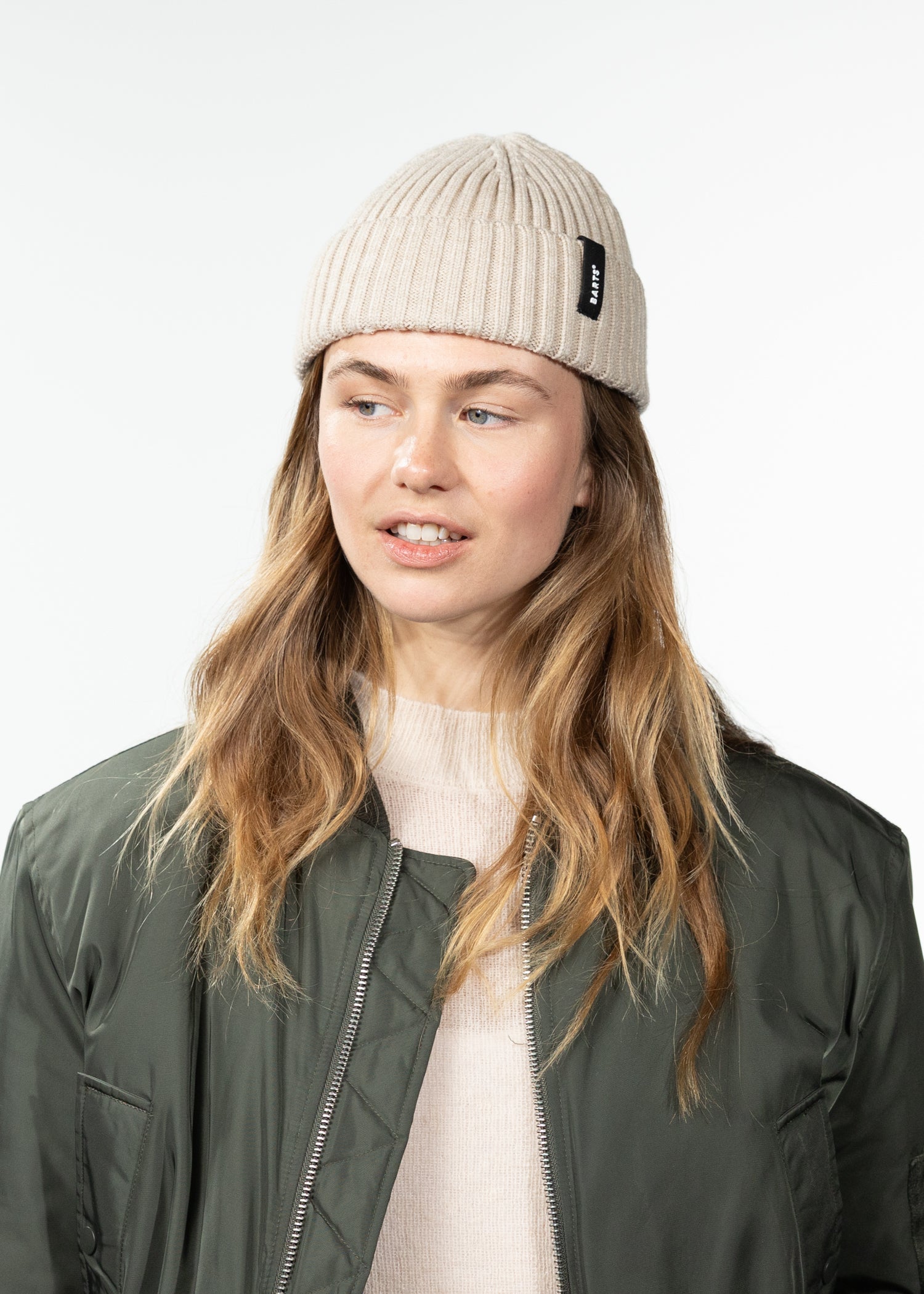 Unisex Sumter Beanie beige - Front
