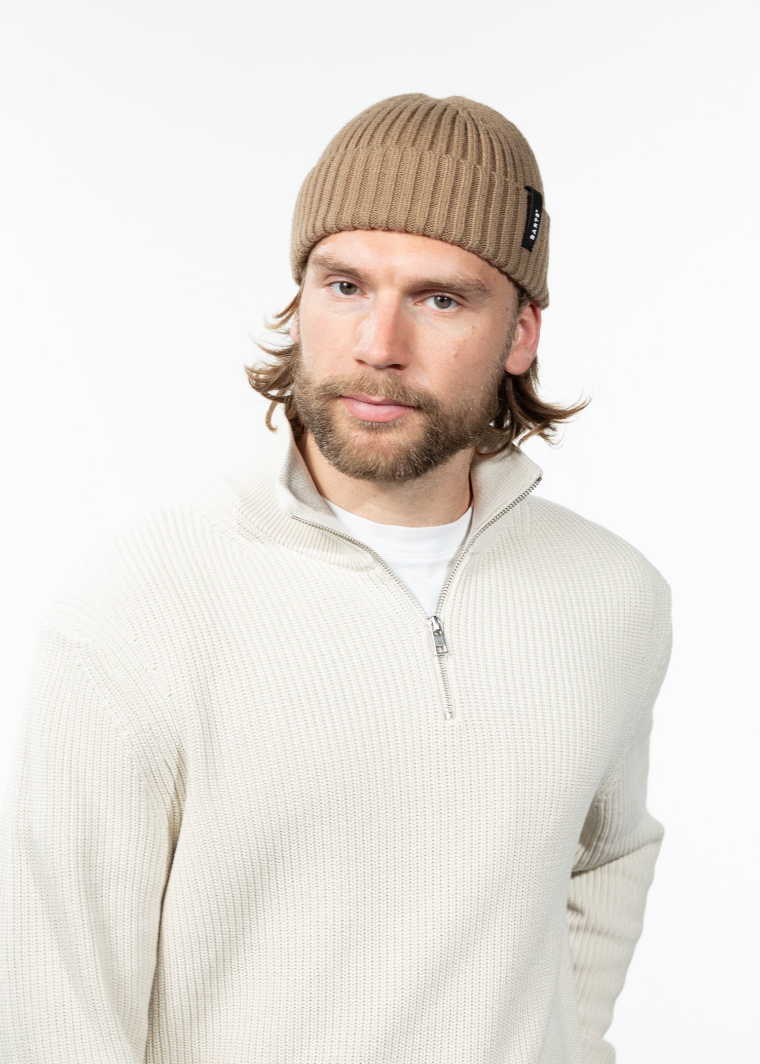 Unisex Sumter Beanie taupe - Front
