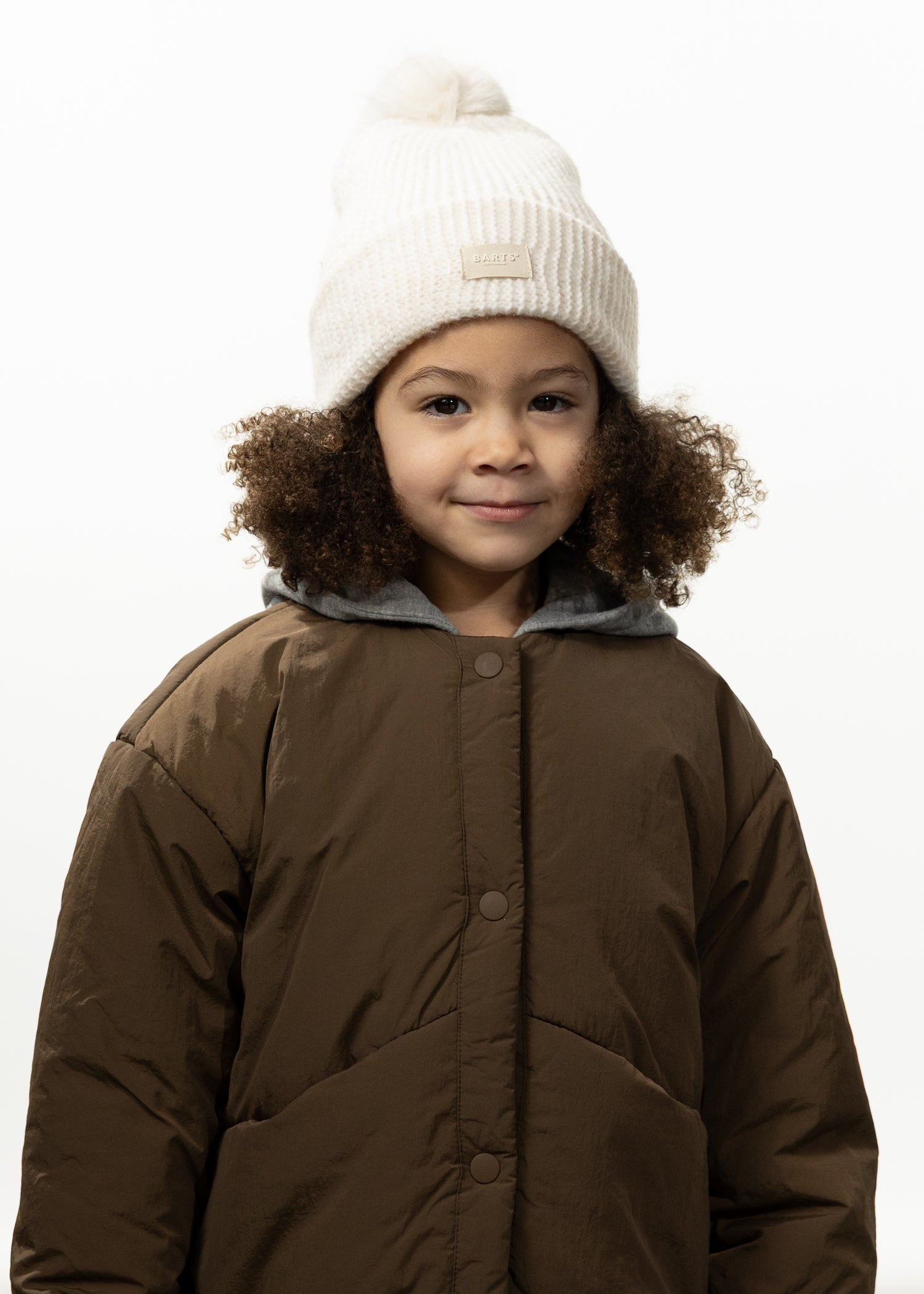 Kids Meadew Beanie cream - Front