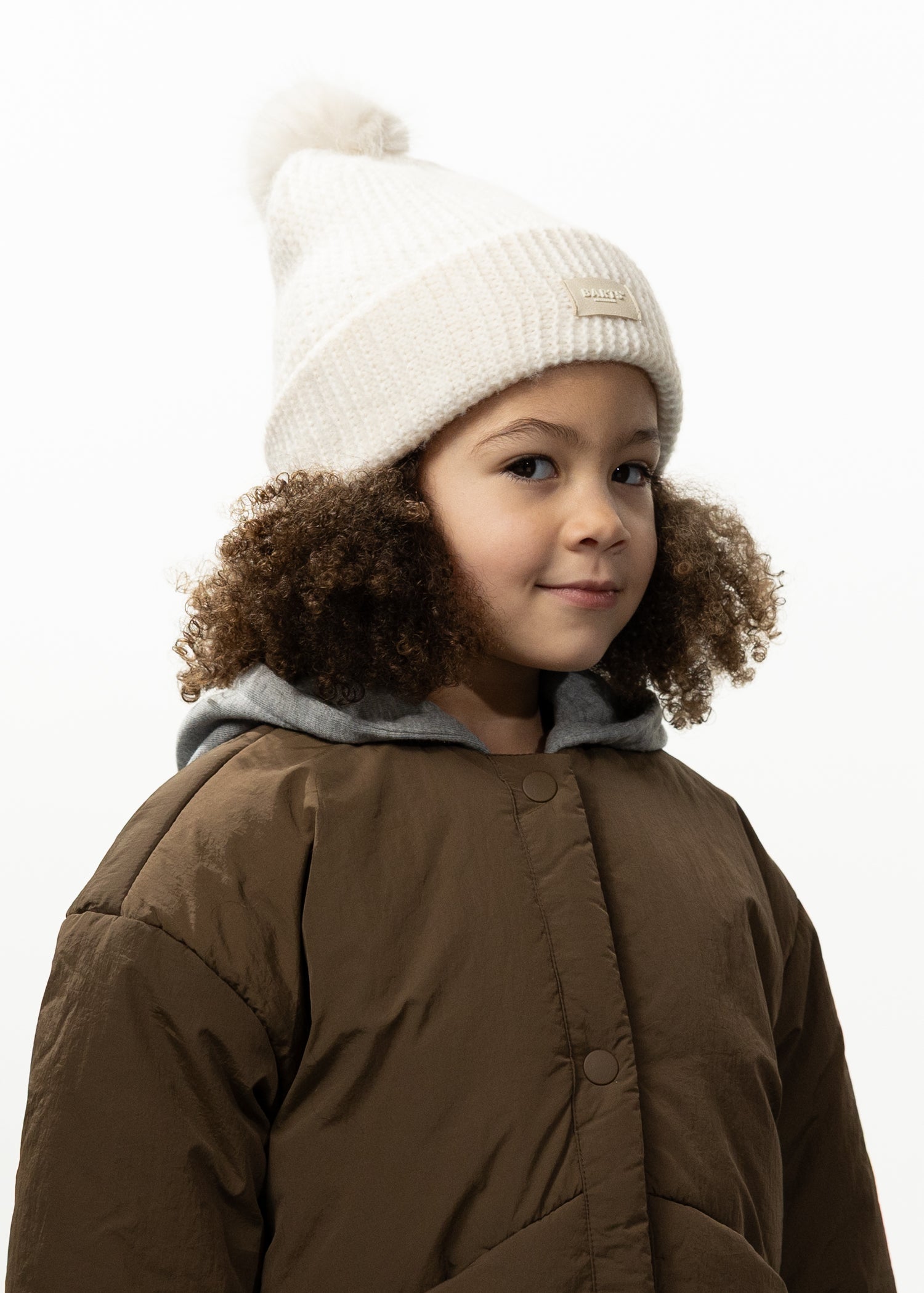 Kids Meadew Beanie cream - Side