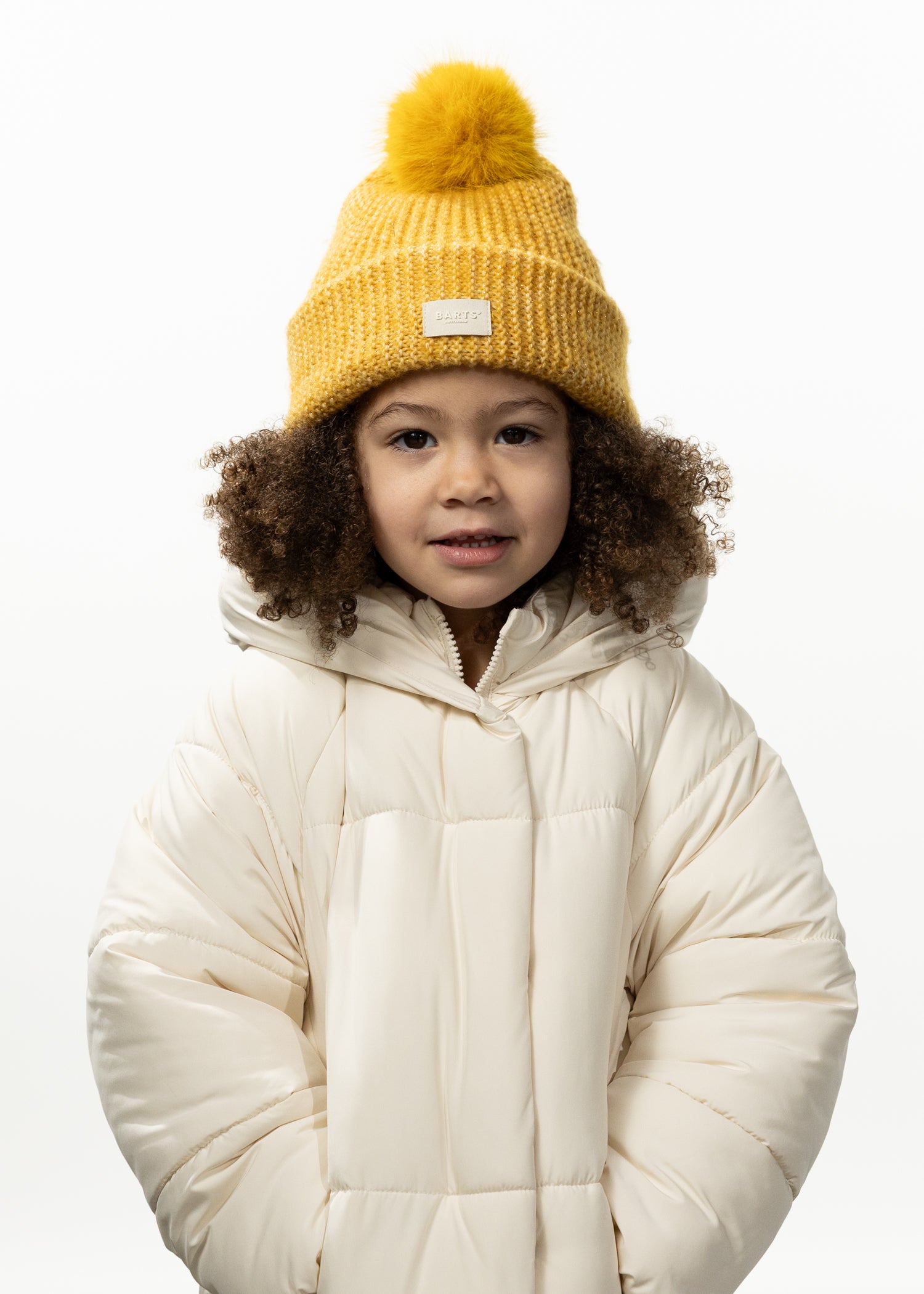 Kids Meadew Beanie yellow - Front