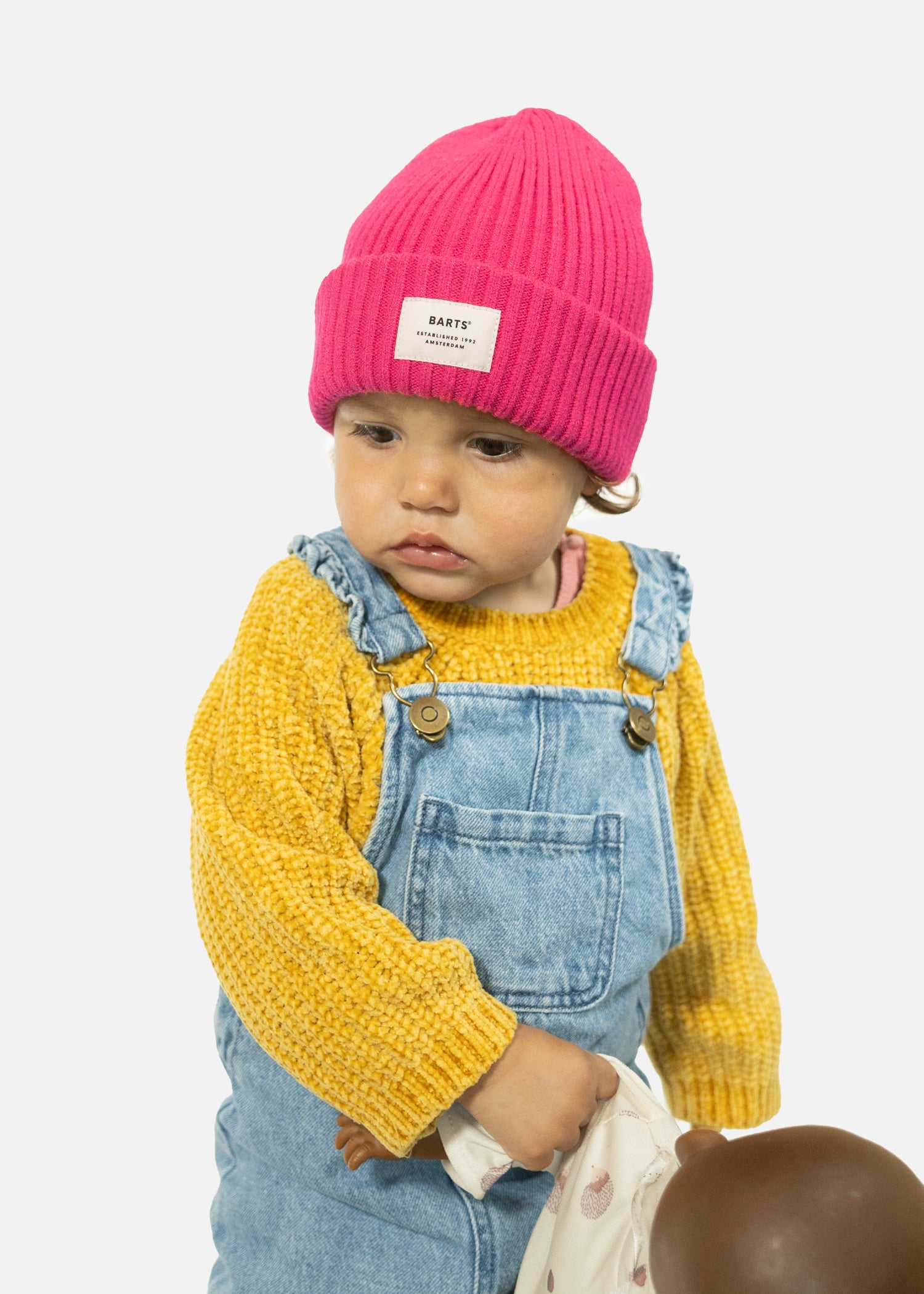 Kids Basalth Beanie fuchsia - Front