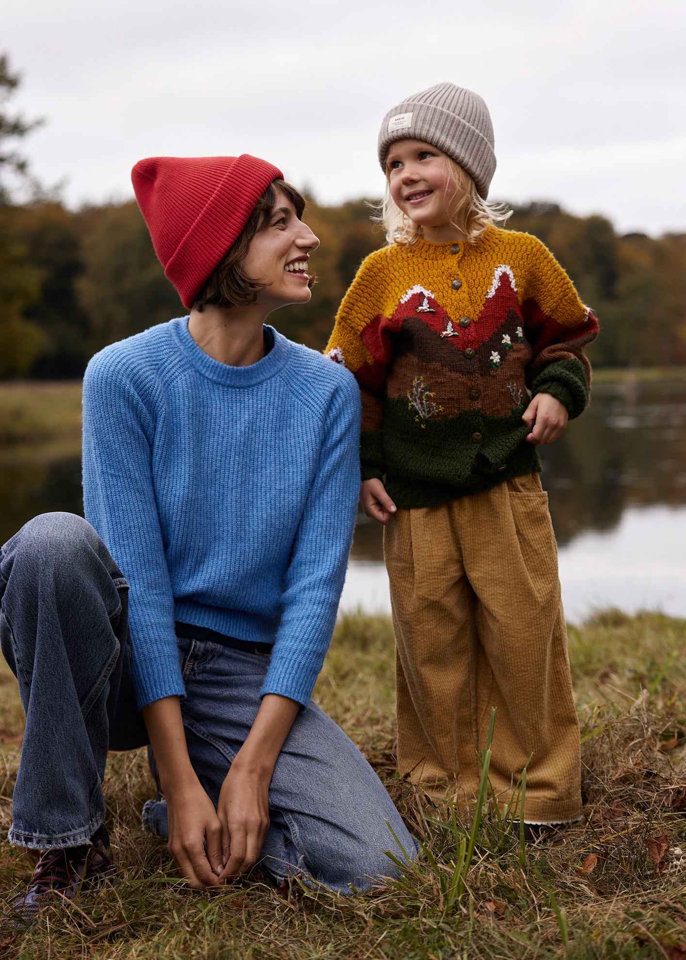 Kids Basalth Beanie rose - Model