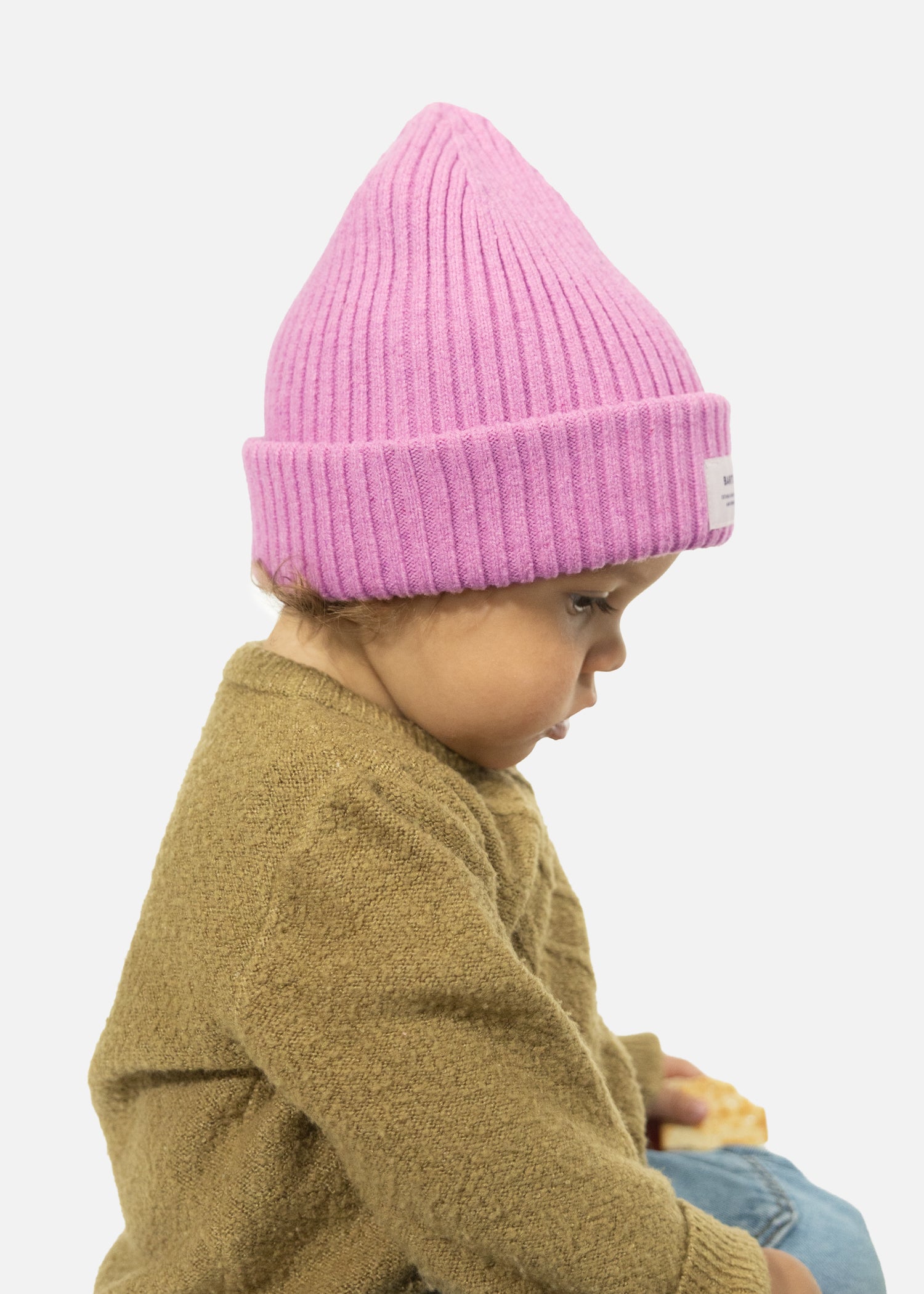 Kids Basalth Beanie rose - Side