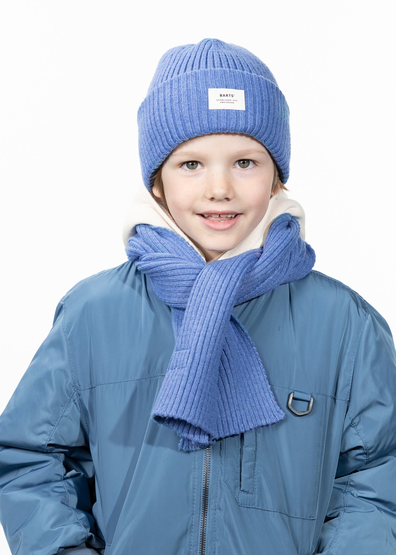 Kids Basalth Scarf blue - Front