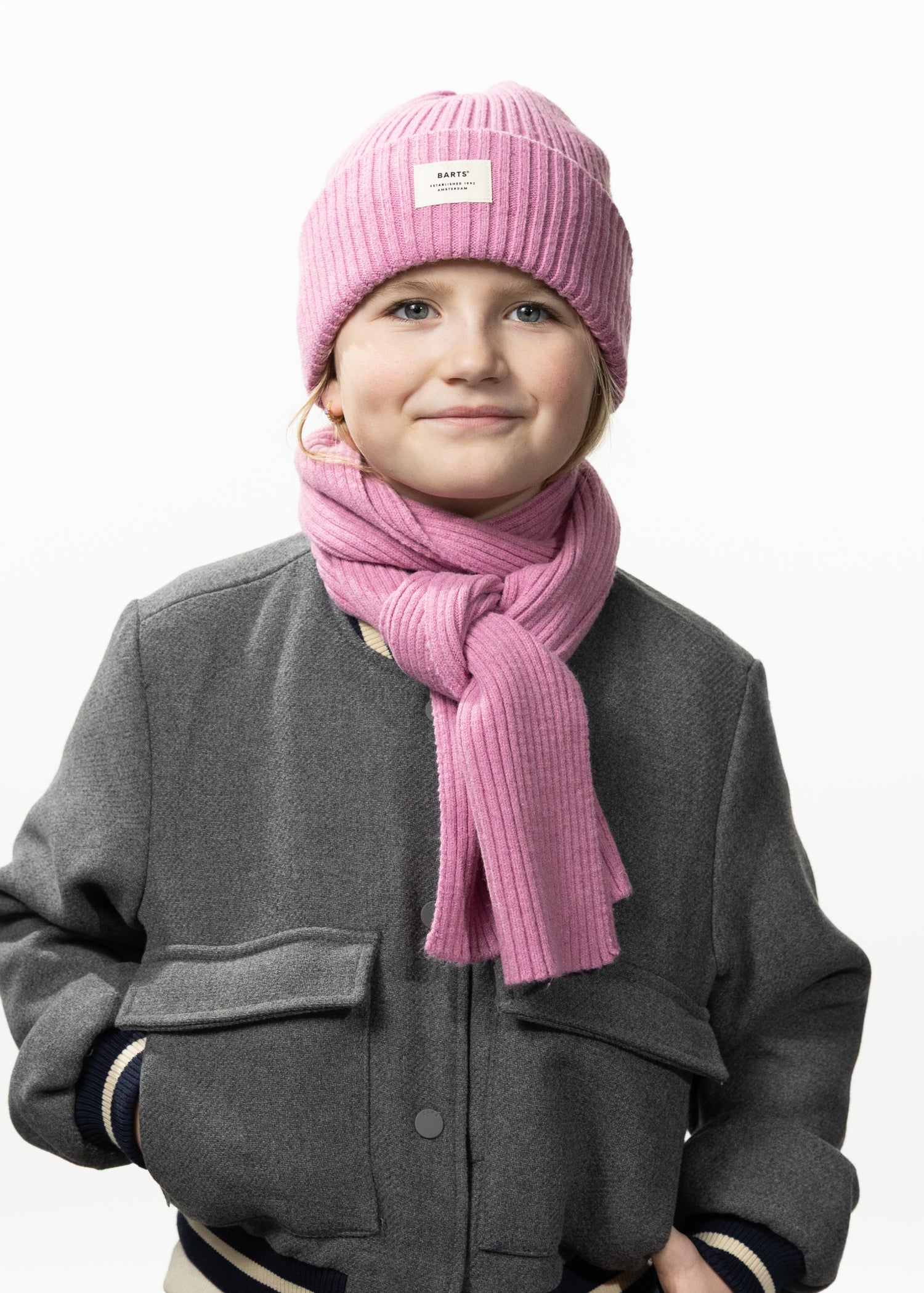 Kids Basalth Scarf rose - Front