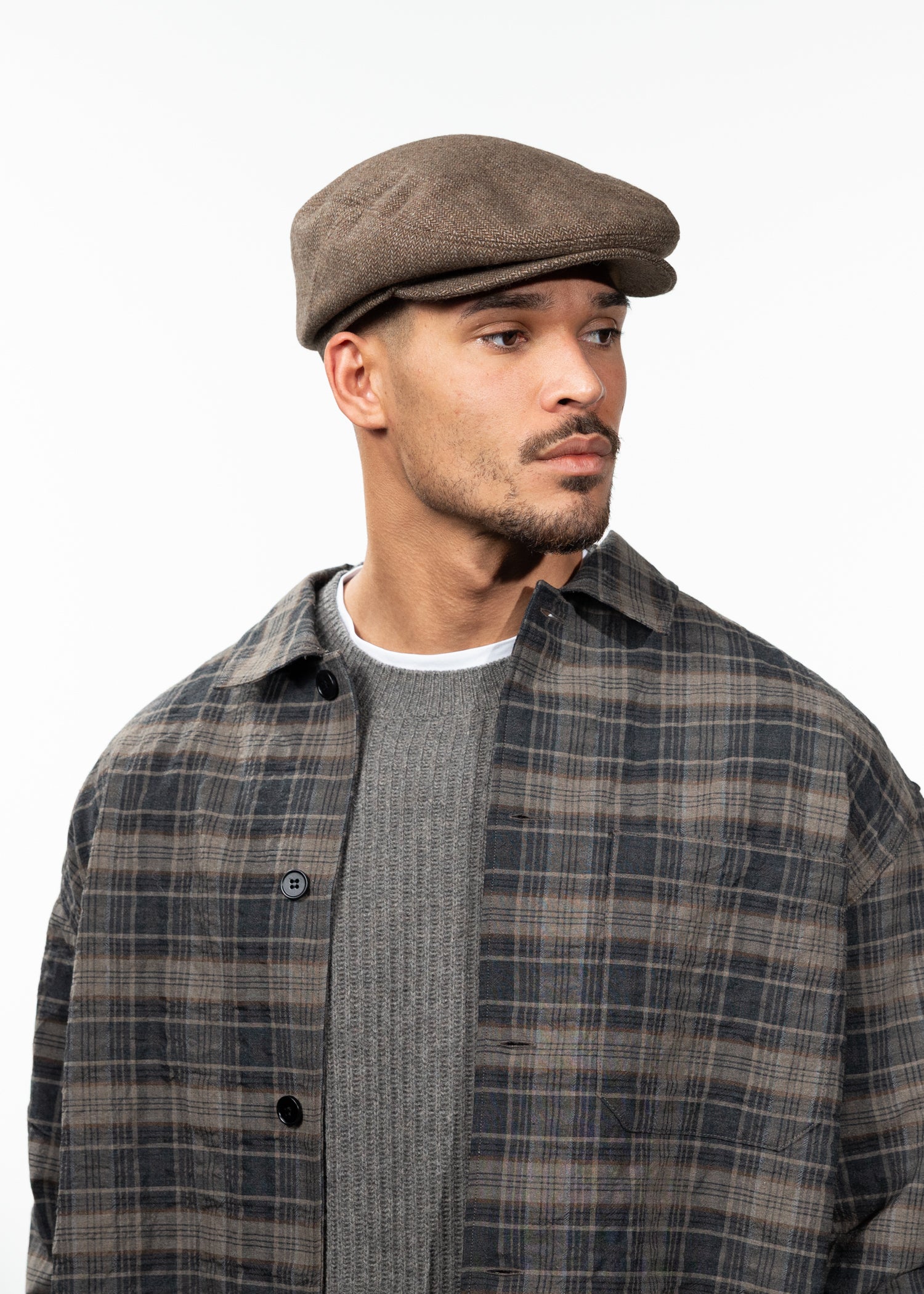 Men Oslo Cap light brown - Side