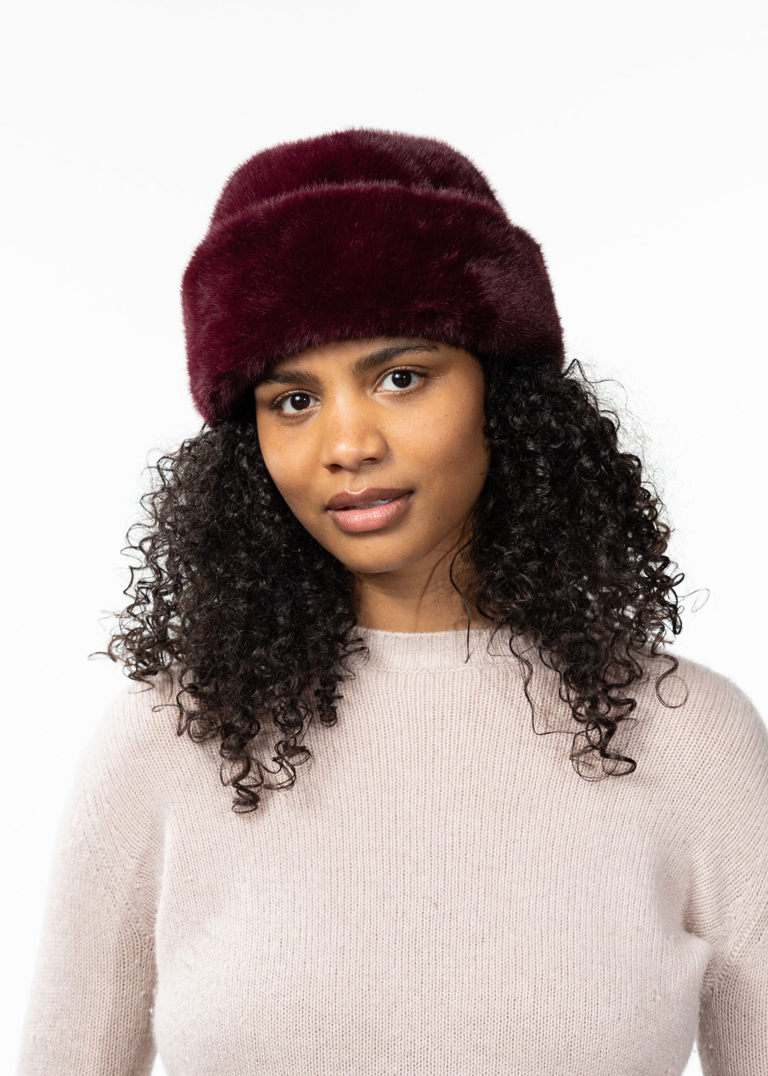 Women Cherrybush Hat aubergine - Front