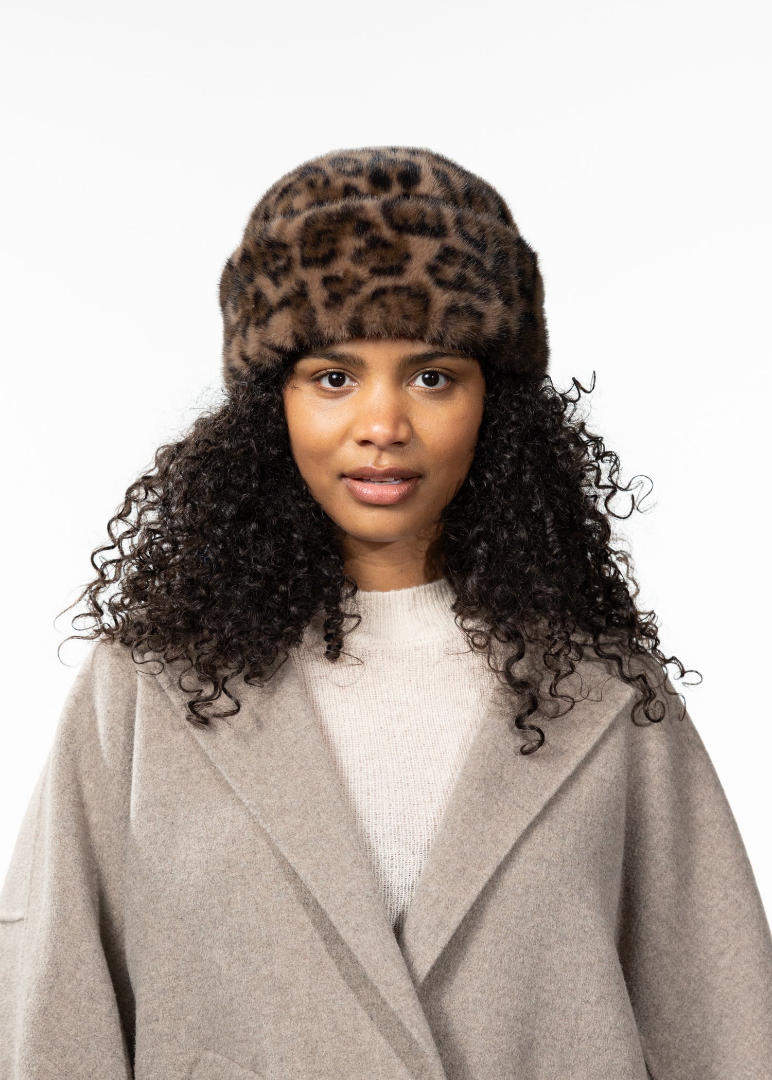 Women Cherrybush Hat print brown - Front