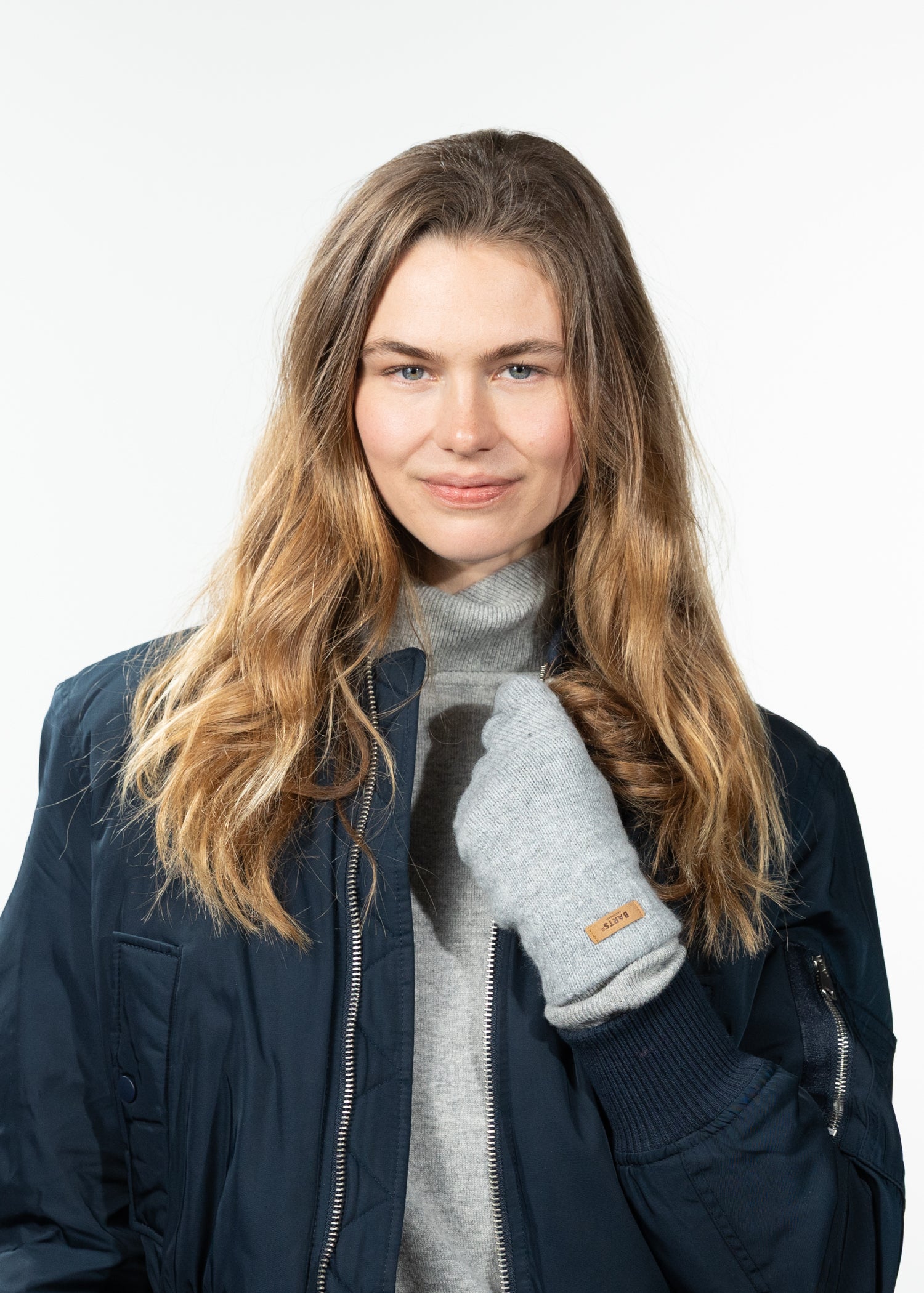 Women Witzia Gloves heather grey - Front