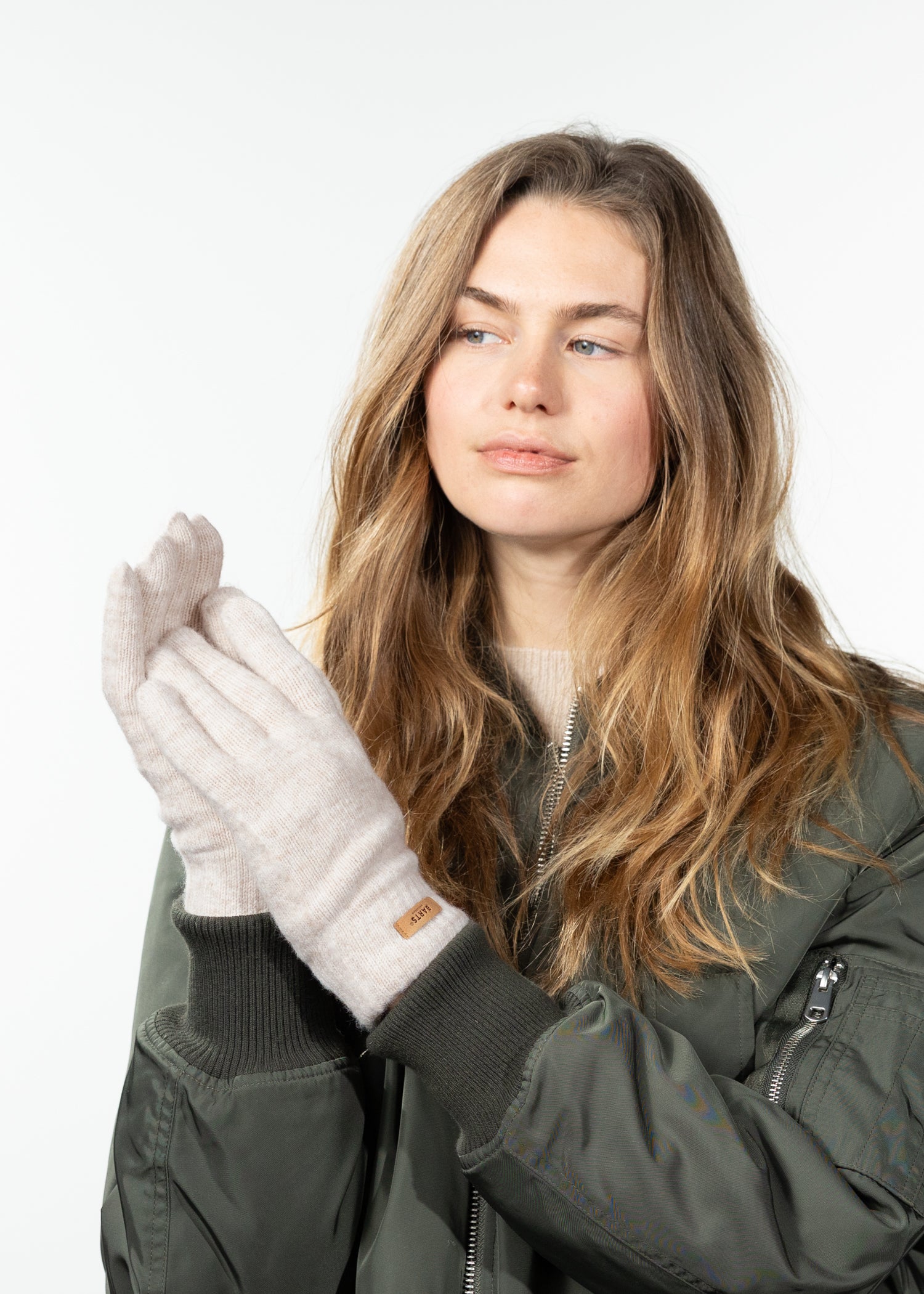 Women Witzia Gloves cream - Front
