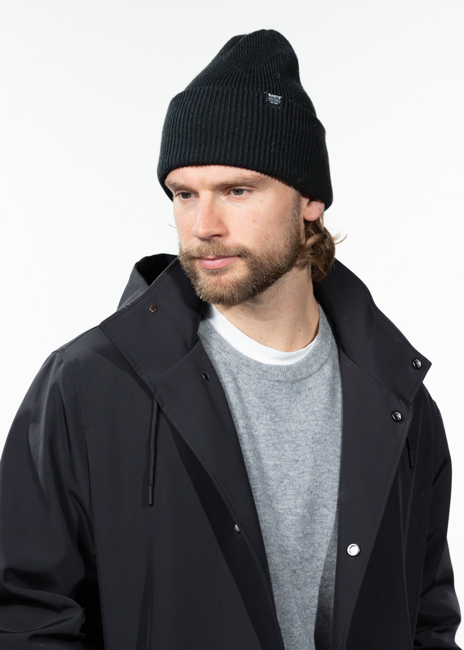 Unisex Haveno Beanie black - Side