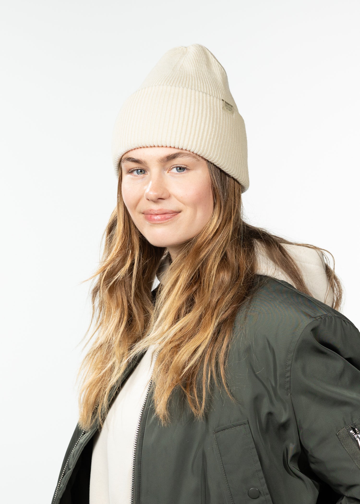 Unisex Haveno Beanie wheat - Side