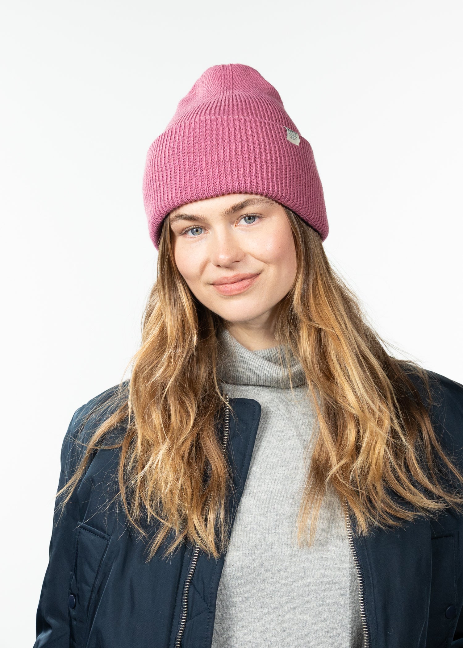Unisex Haveno Beanie berry - Front