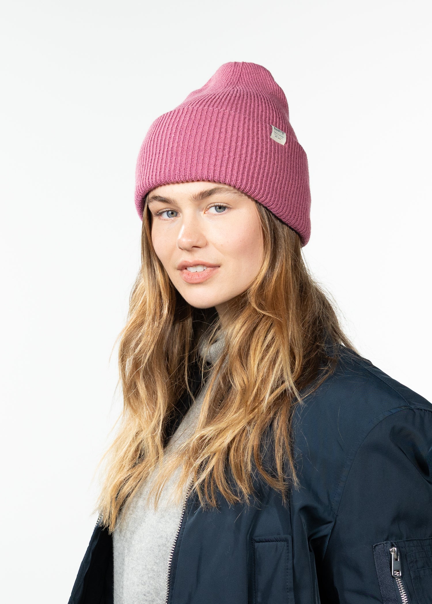 Unisex Haveno Beanie berry - Side