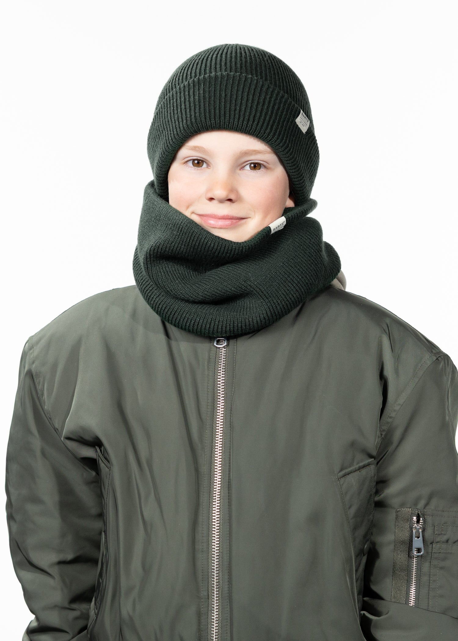 Kids Kinabalu Col bottle green - Front