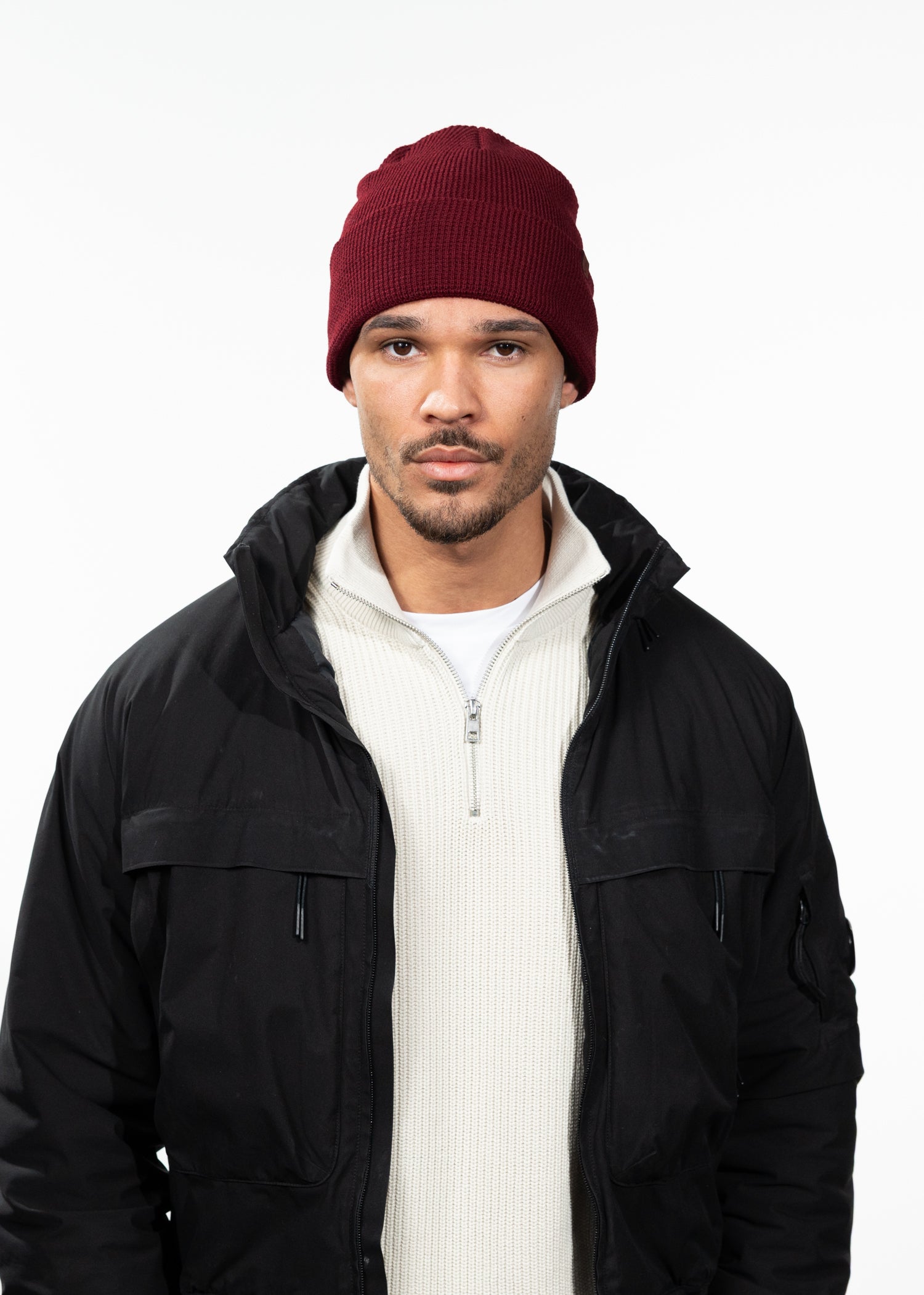 Men Coler Beanie red - Front