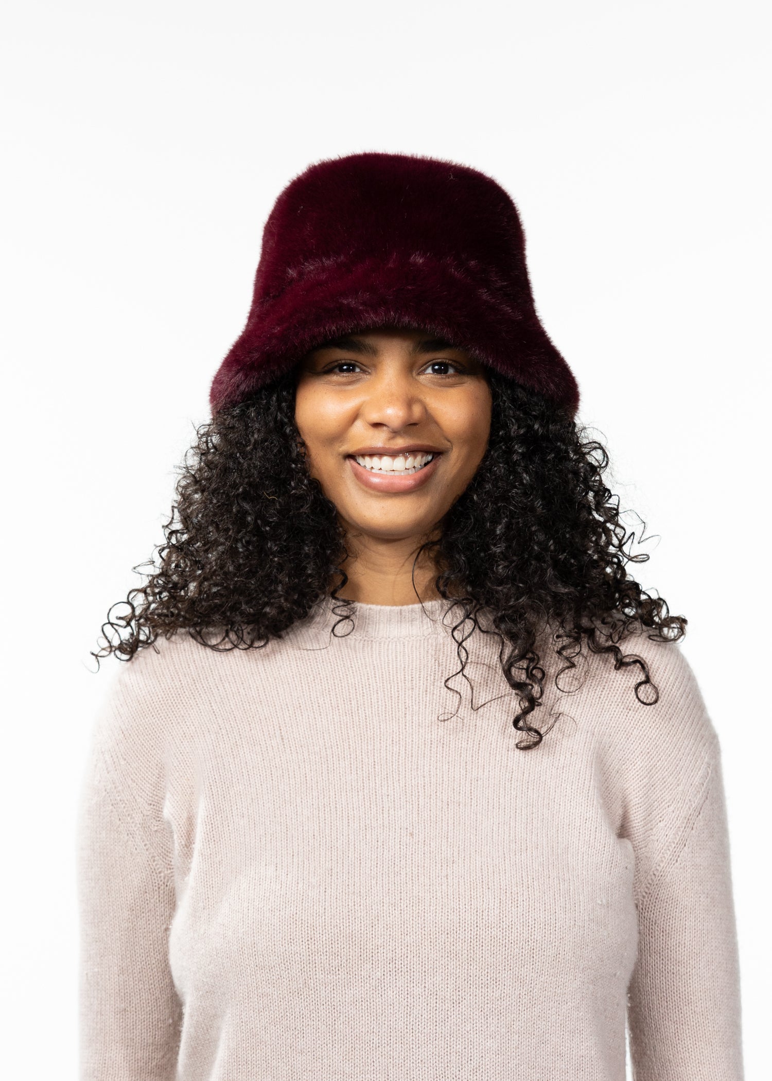 Women Bretia Hat aubergine - Front