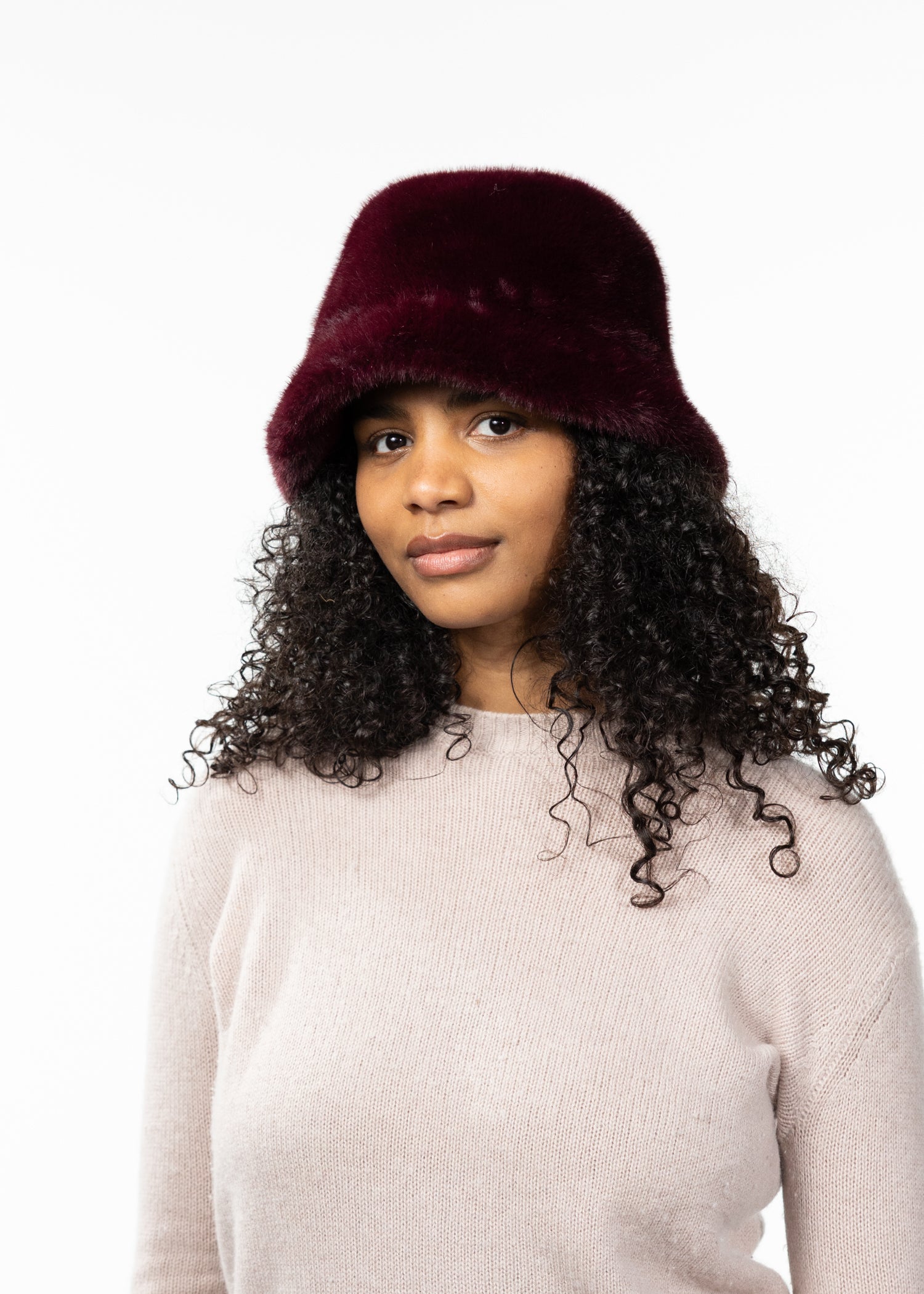 Women Bretia Hat aubergine - Side