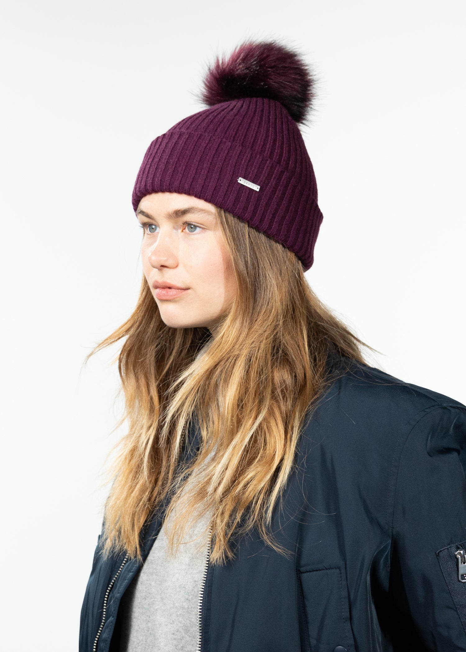 Women Kenzie Beanie aubergine - Side