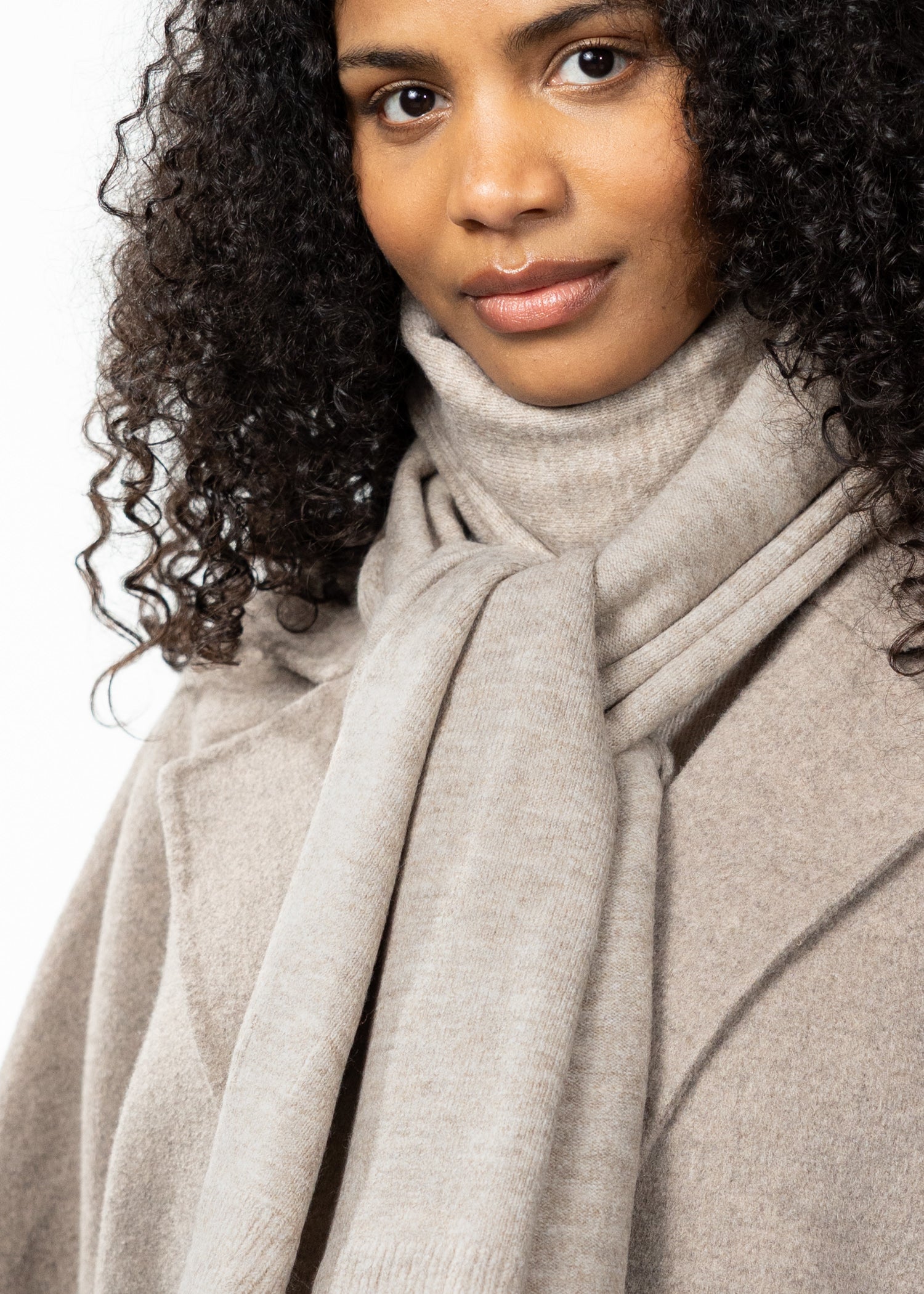 Women Witzia Scarf light brown - Side