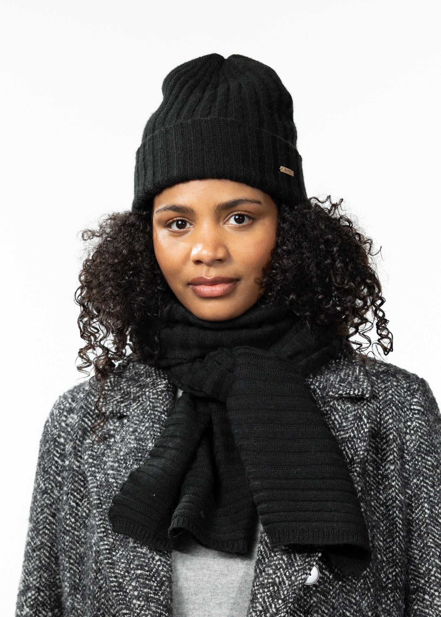 Women Bayne Scarf black - Front