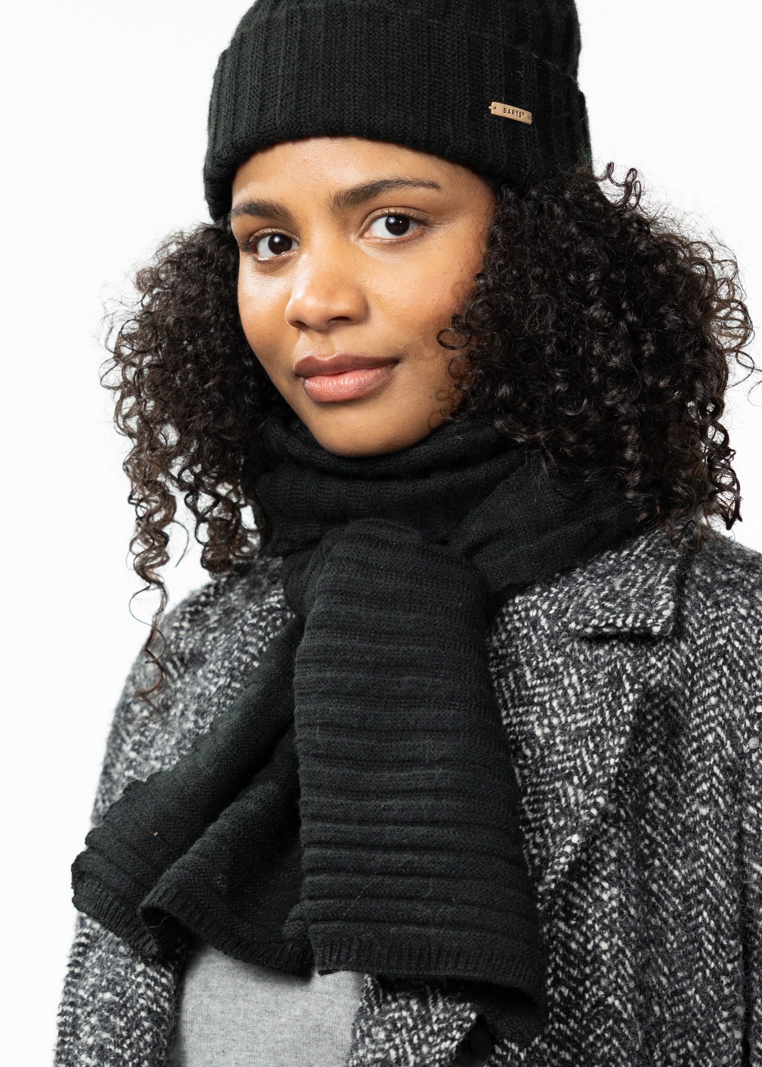 Women Bayne Scarf black - Side