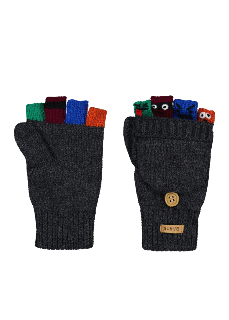 Kids Puppeteer Bumgloves dark heather