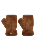 Women Britamu Fingerless Gloves brown