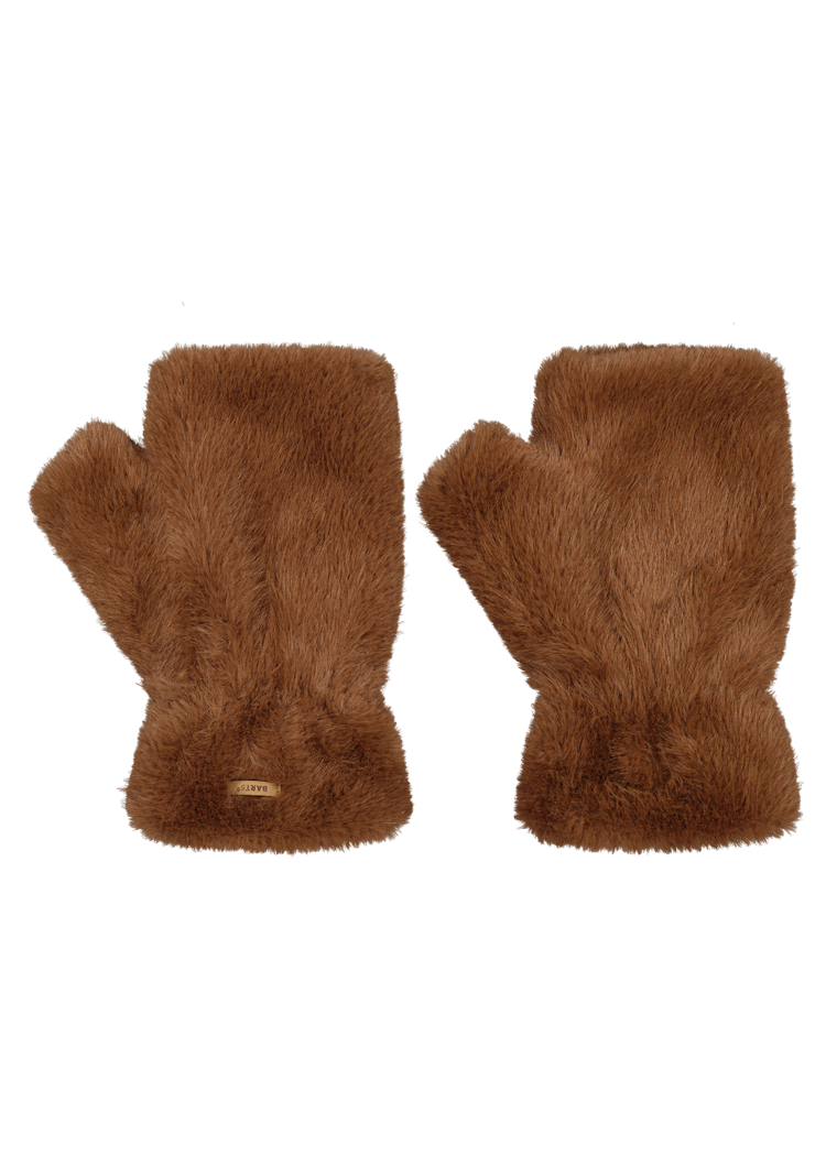 Women Britamu Fingerless Gloves brown