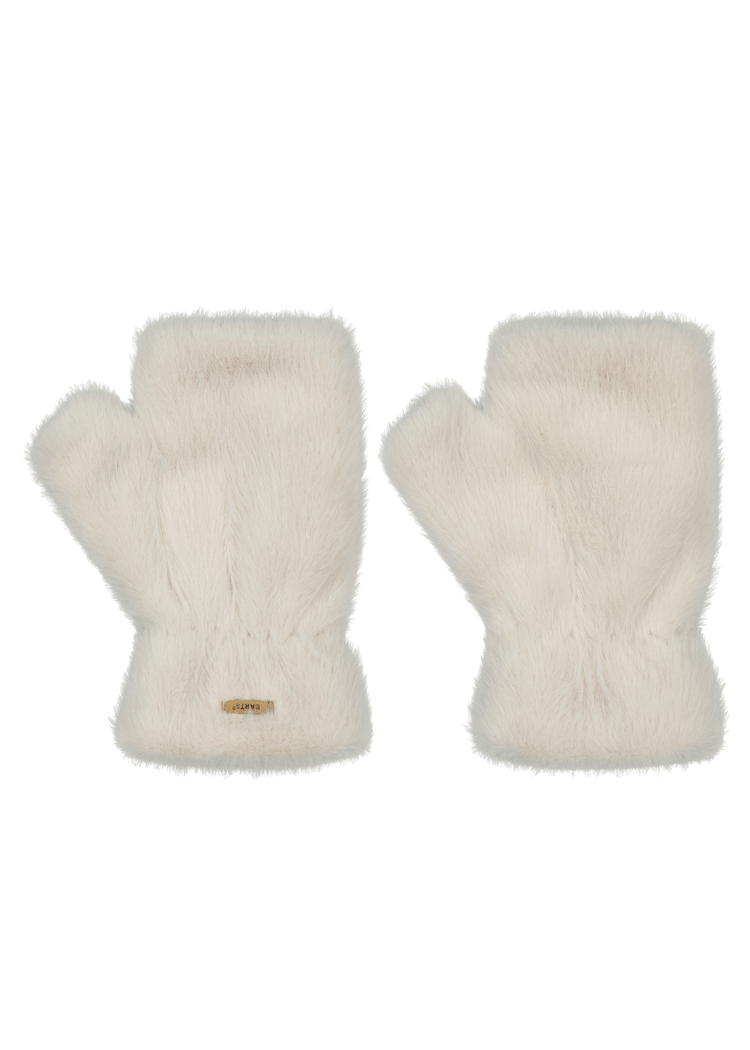 Women Britamu Fingerless Gloves cream